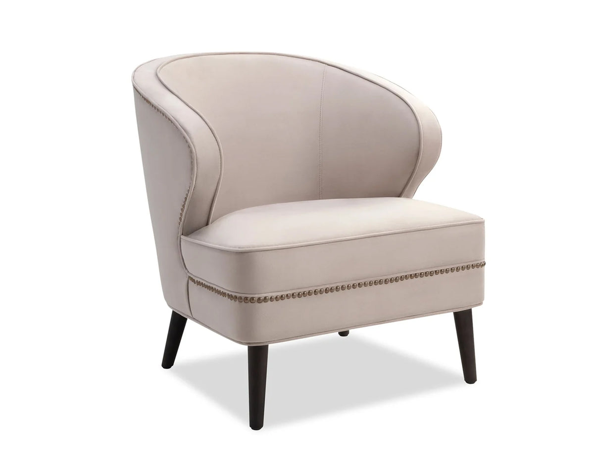 Lindsay Occasional Chair - Limestone Velvet
