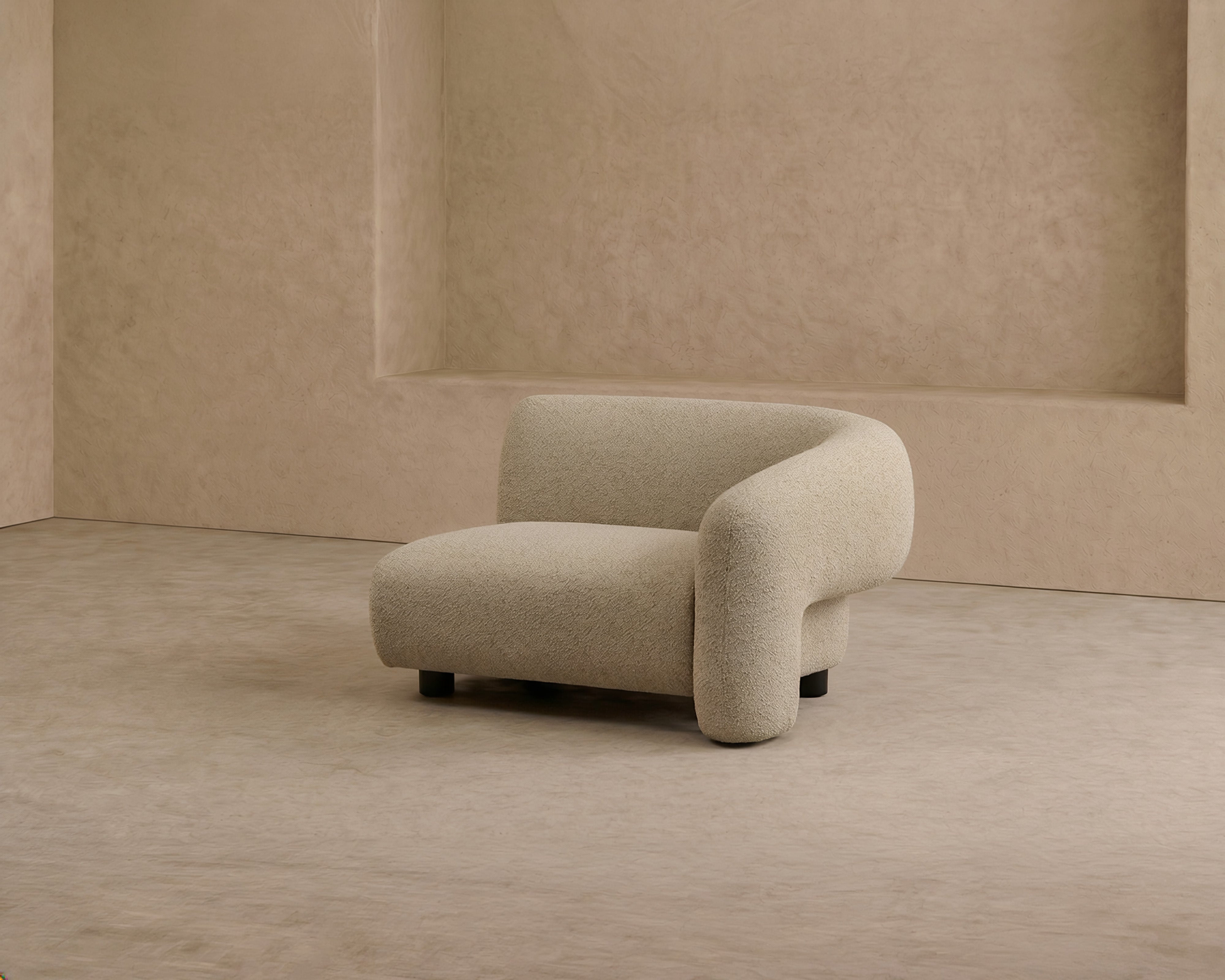 Erin Modular Sofa Left - Capela Sand/ Black