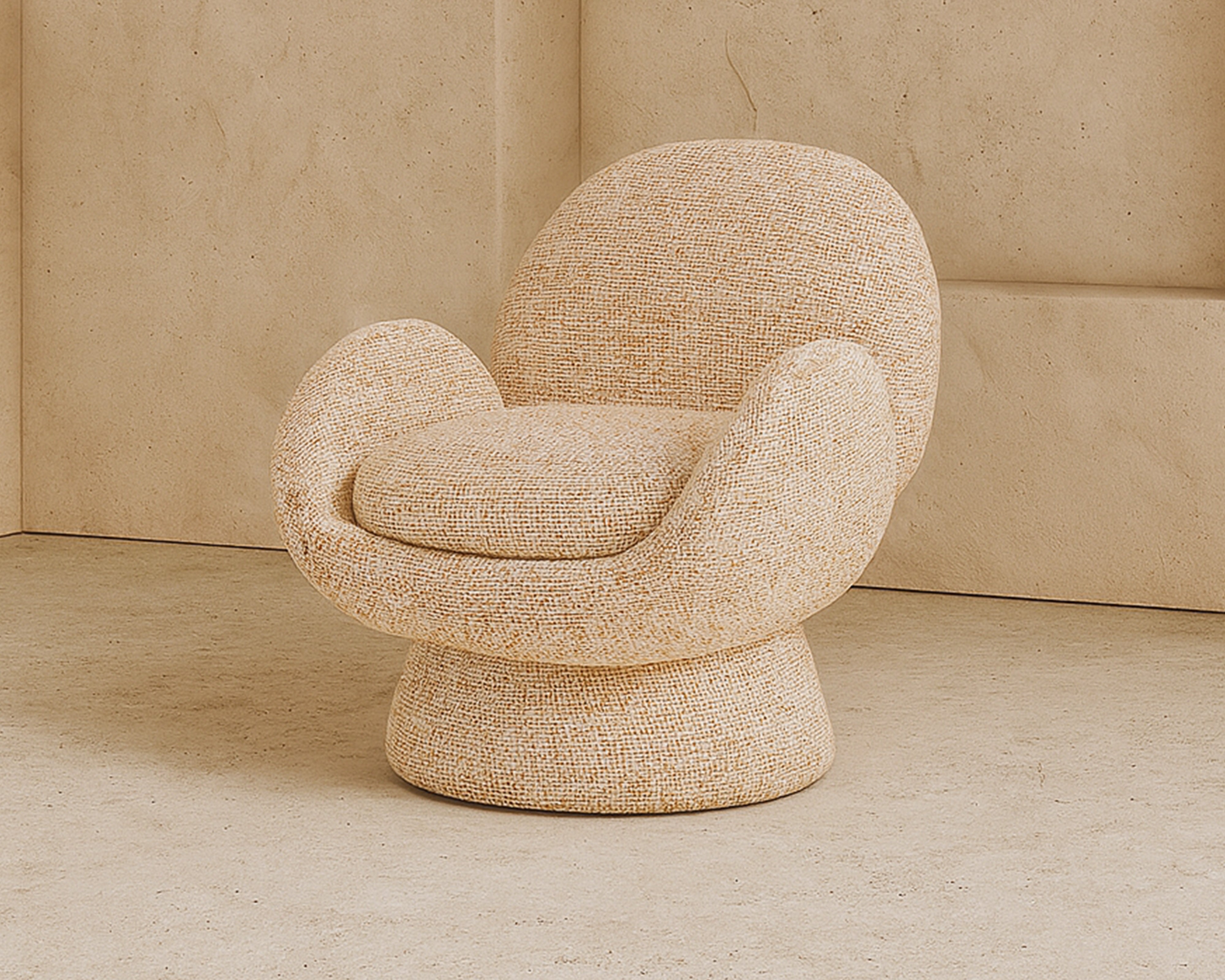 Arles Occasional Swivel Chair - Dexter Sparkle Citrus