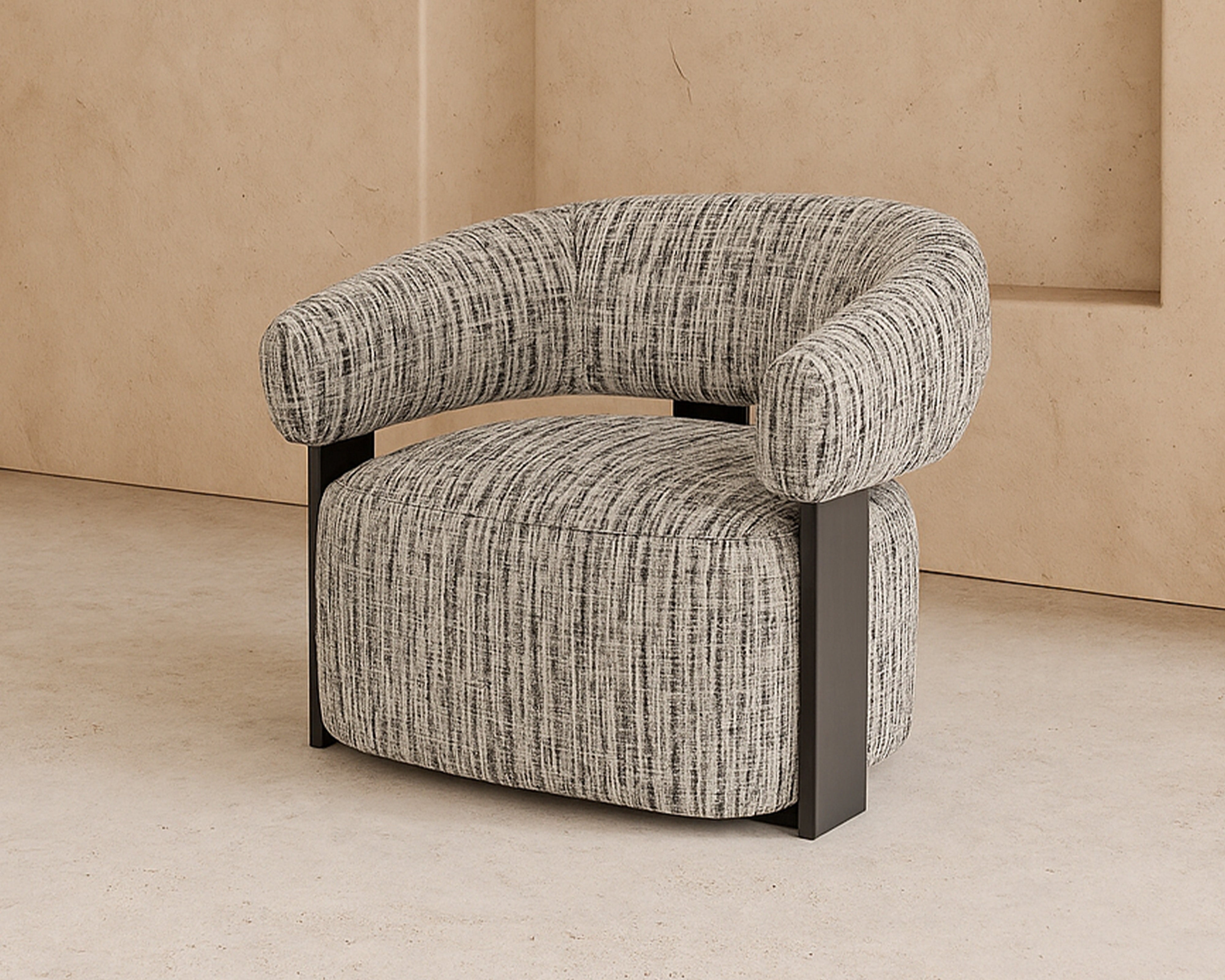 Botega Occasional Chair - Letto Grey/Ash Wood