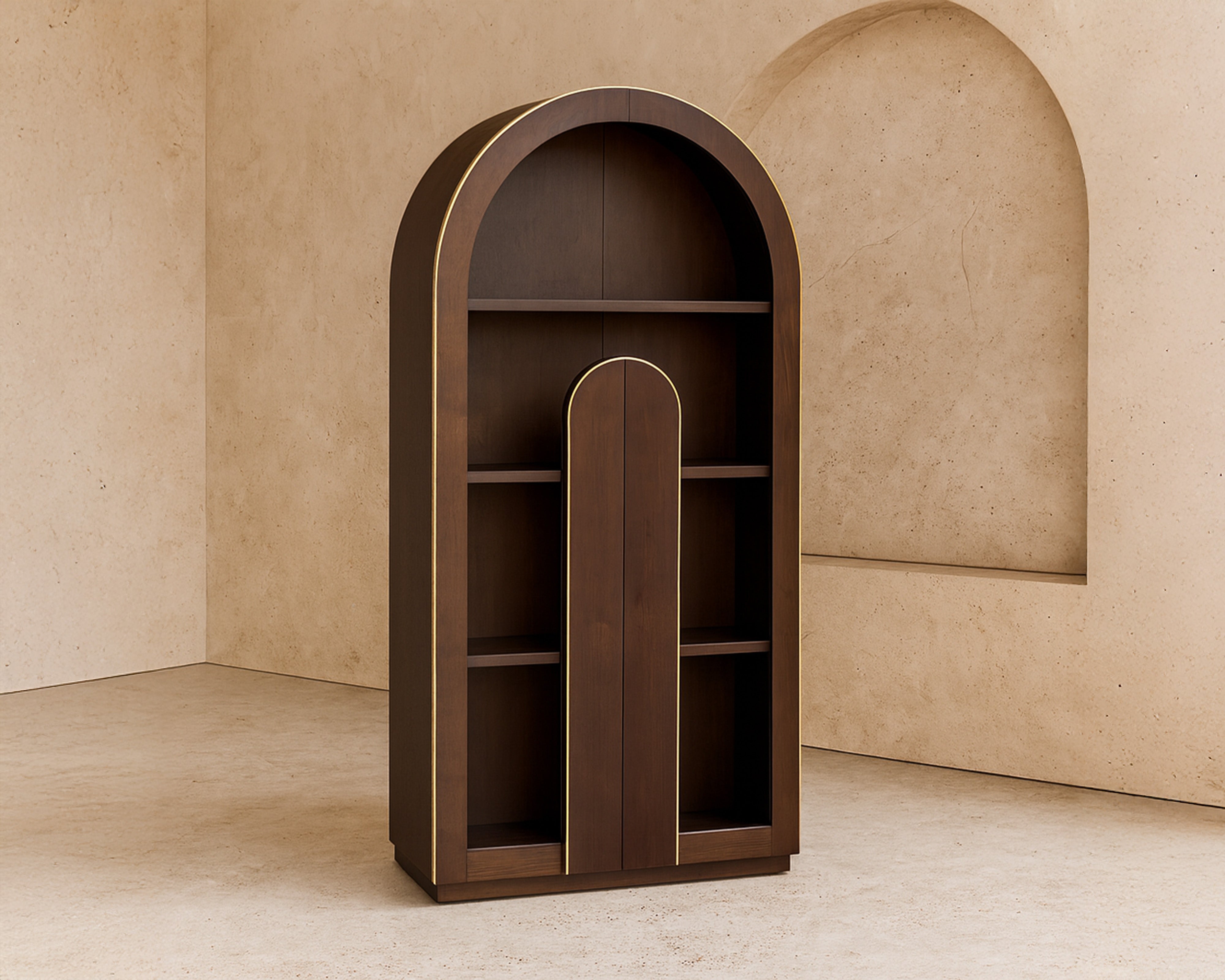 Butka Cabinet - Natural Walnut