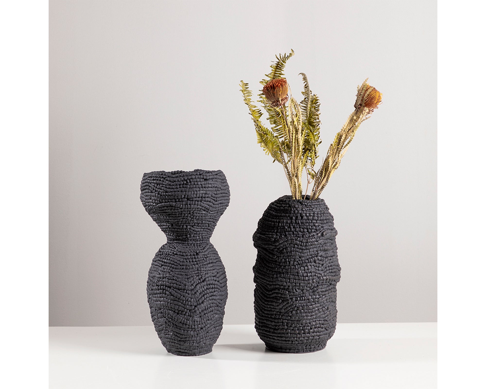 Micah Vase - Black Ceramic