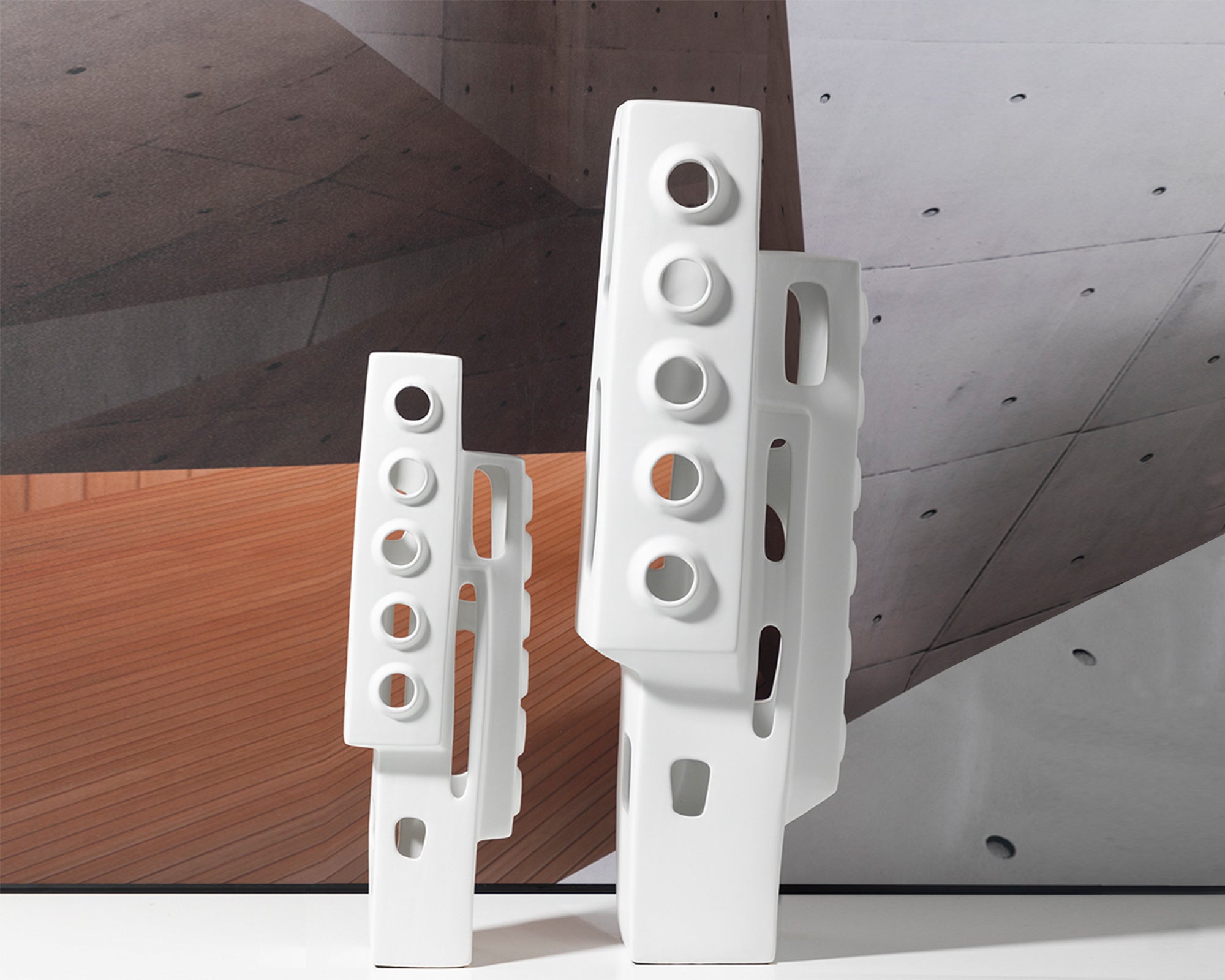 Elm I Sculpture - White Ceramic