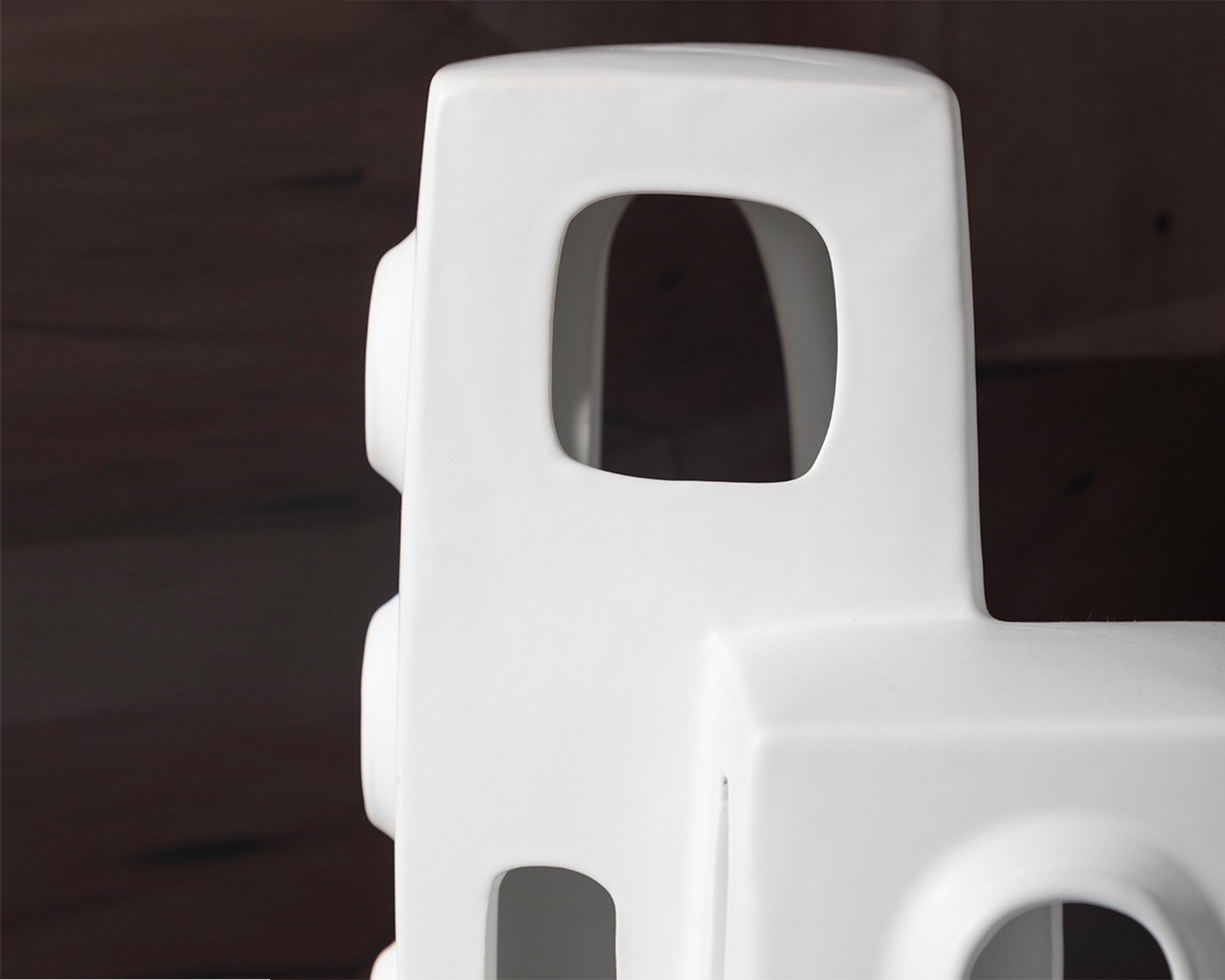 Elm I Sculpture - White Ceramic