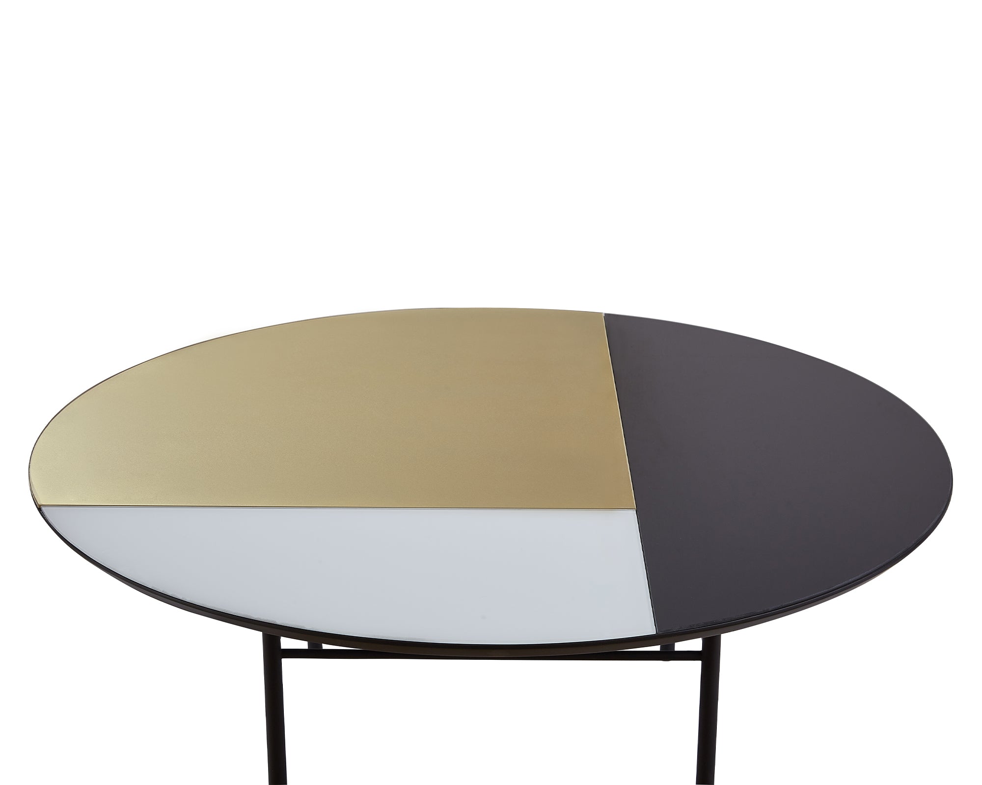 Orphenus Coffee Table - Matt Black on Steel