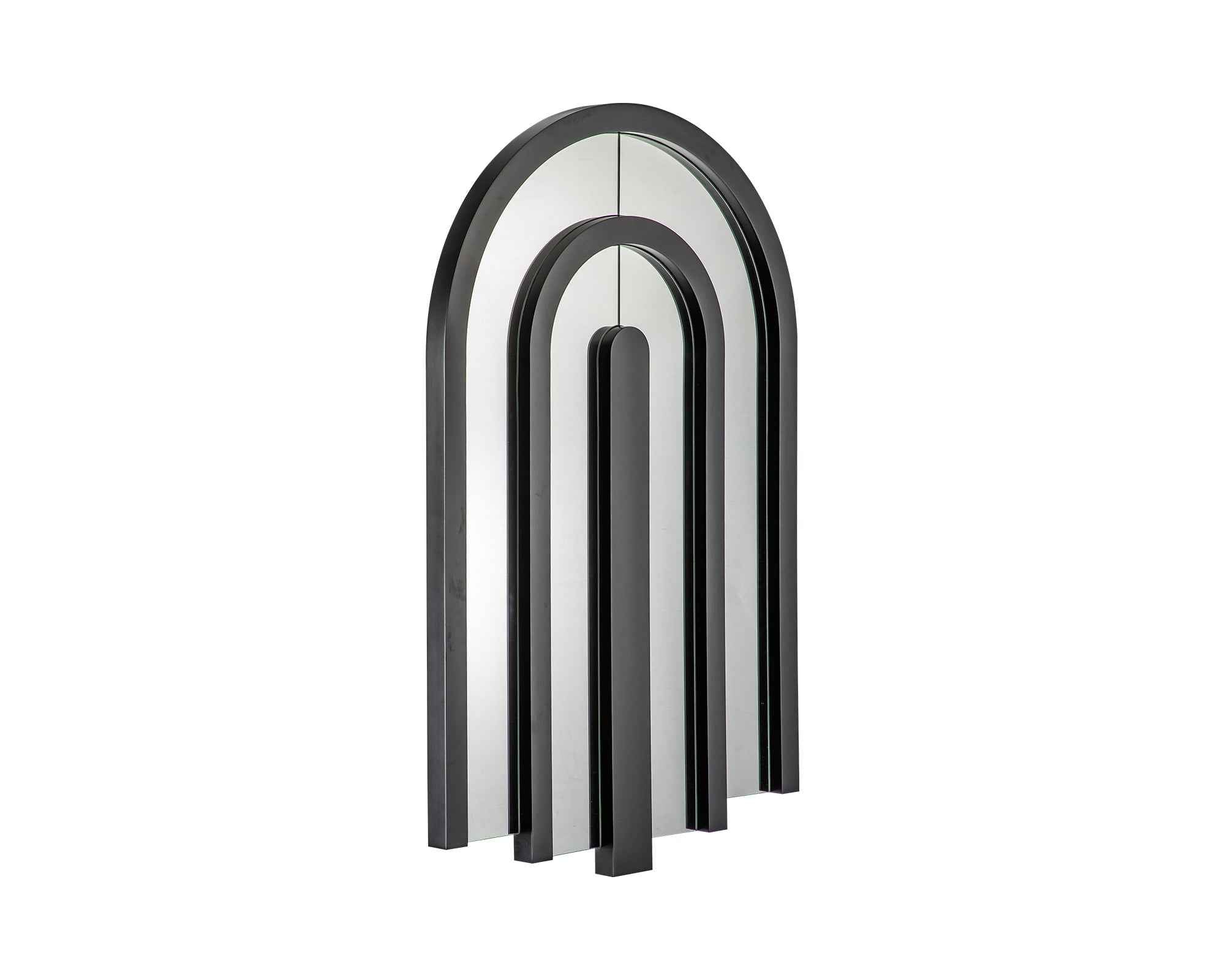Cobra Mirror - Matt Black Wood