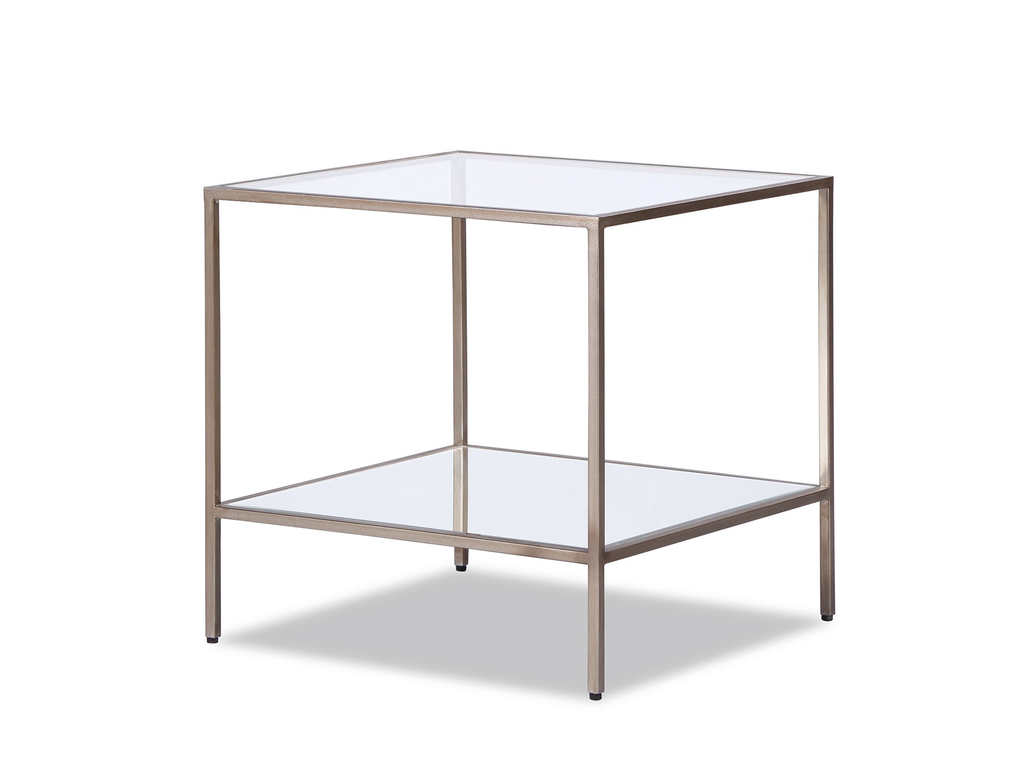 Oliver Side Table - Antique Silver