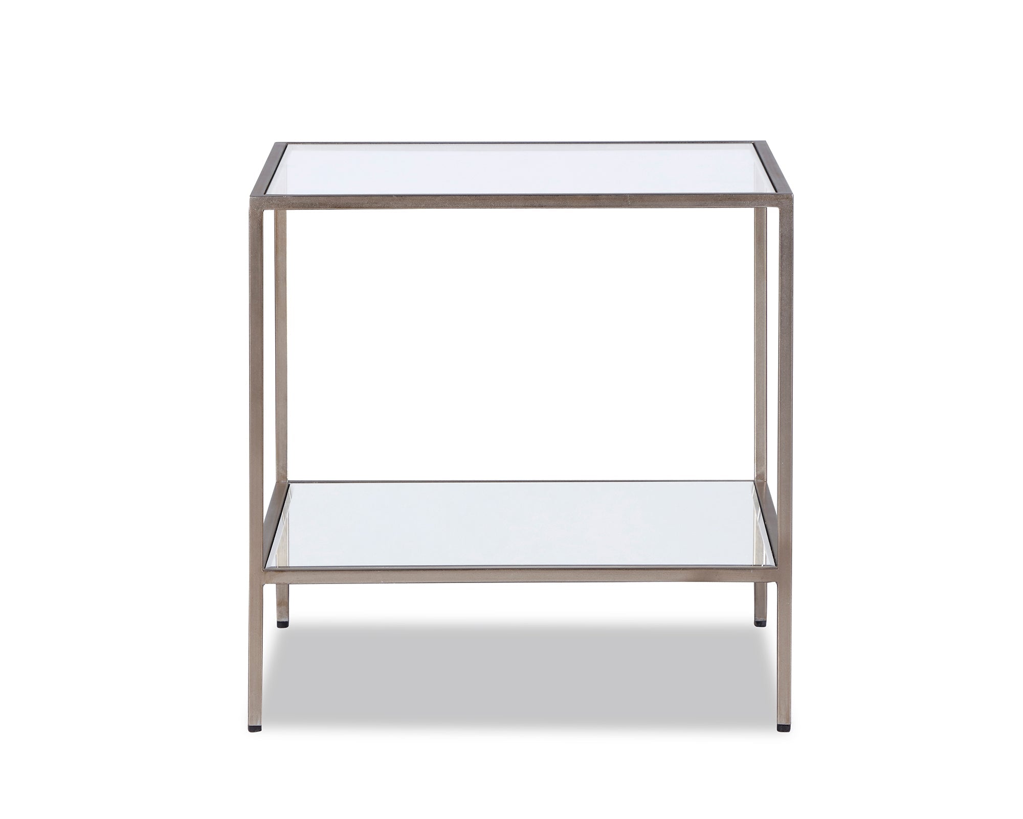 Oliver Side Table - Antique Silver