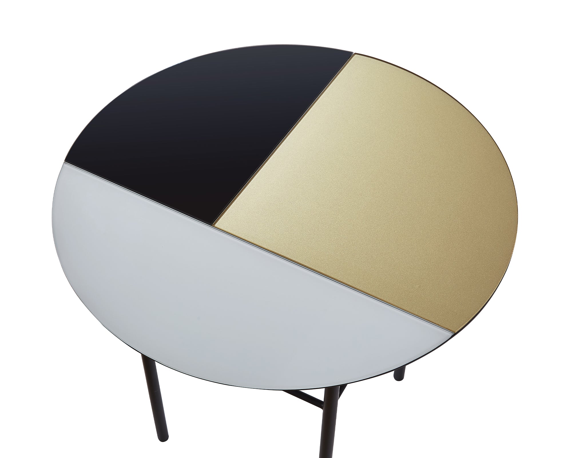 Orphenus Side Table - Matt Black on Steel