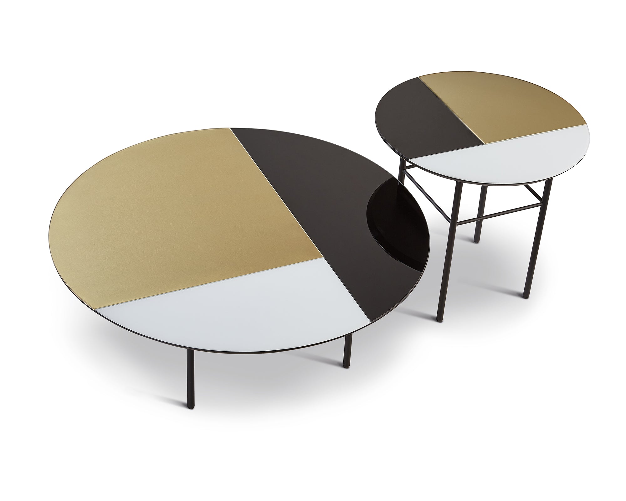 Orphenus Side Table - Matt Black on Steel