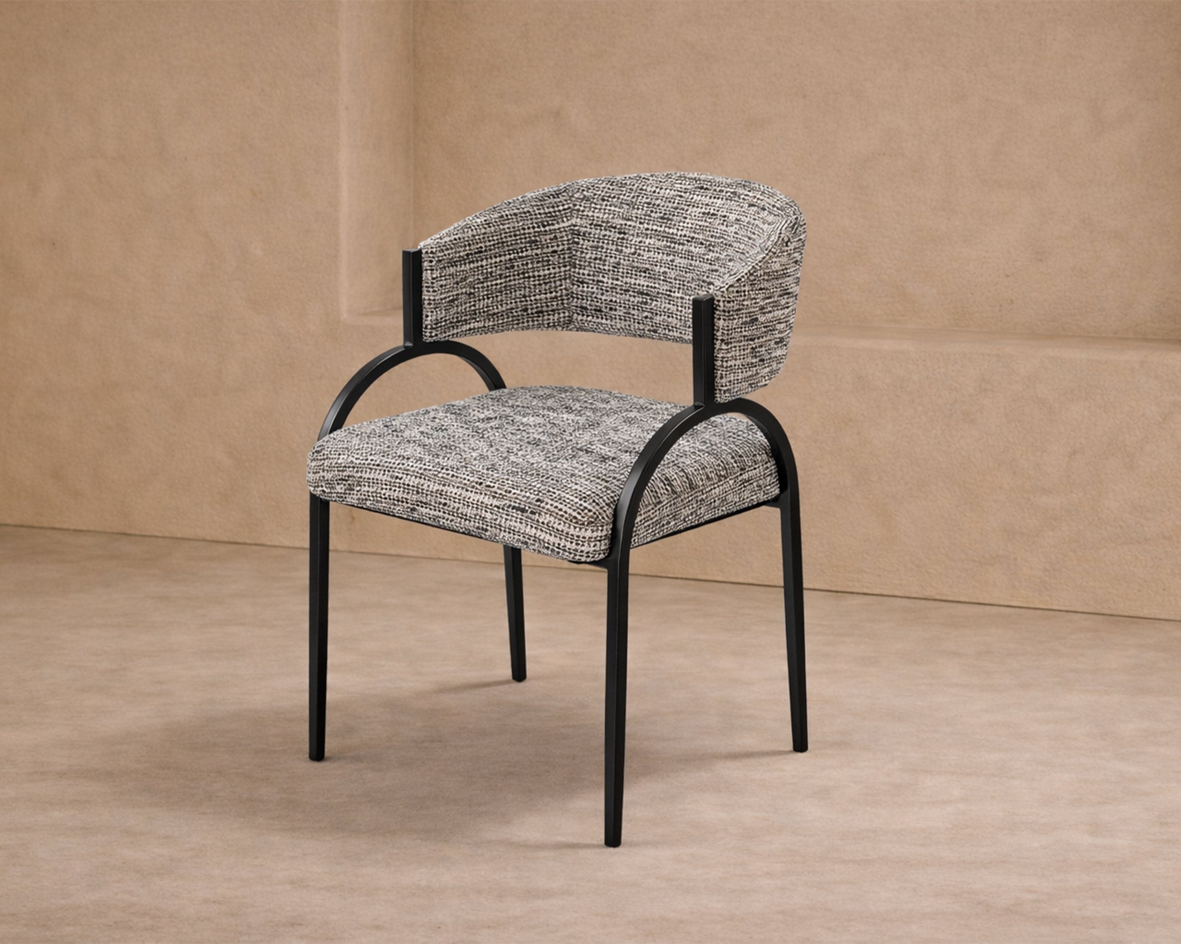 Pavilion Dining Chair - Sherpa Grey Fabric