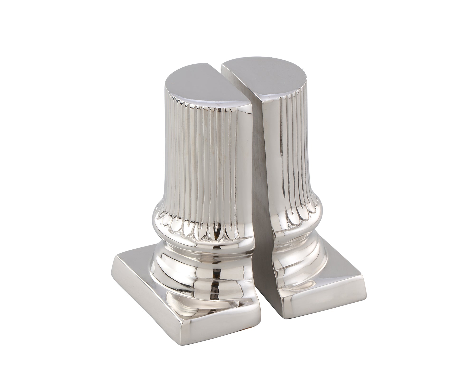 Corinth Bookend - Nickel Plated