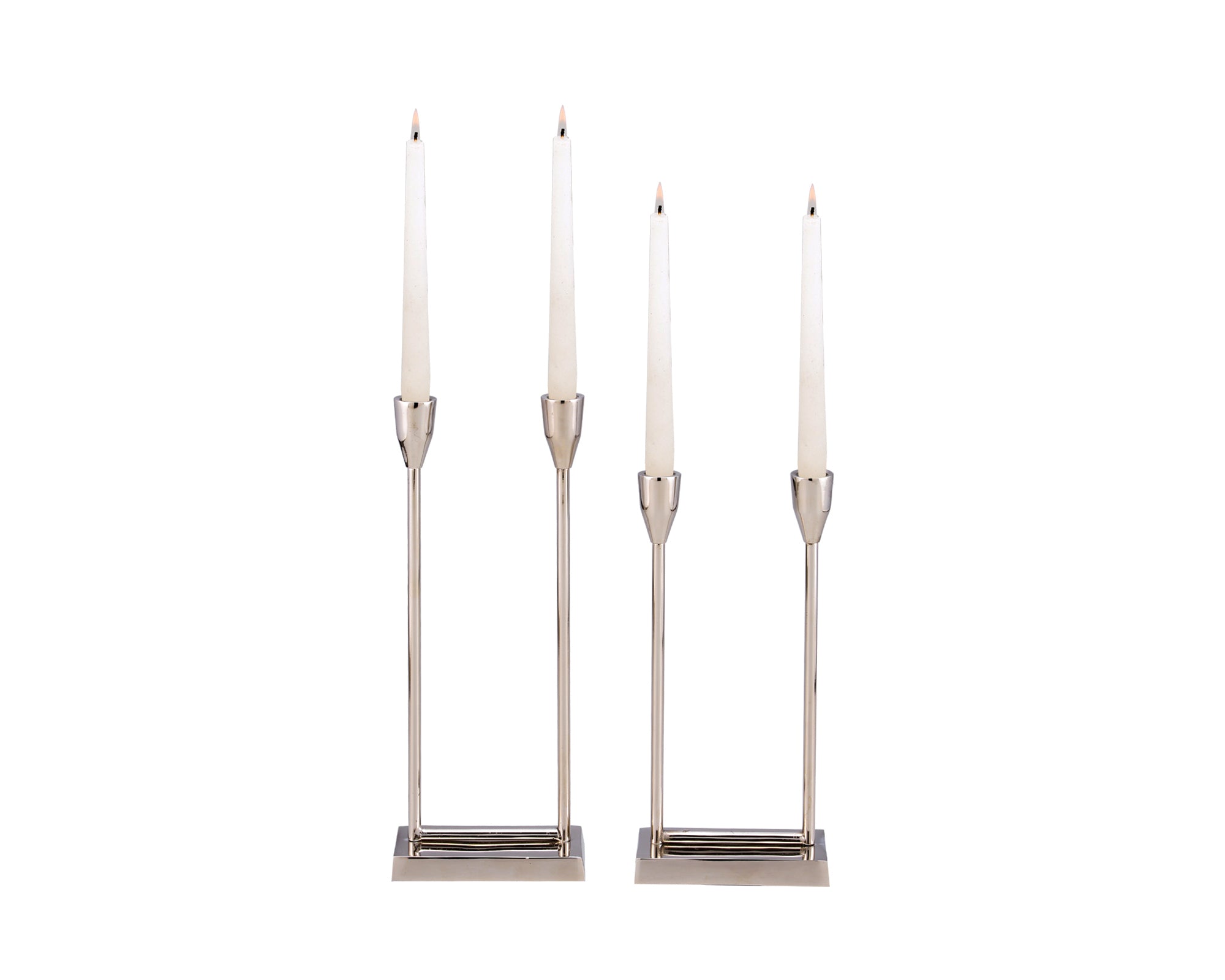 Pico Candle Holder - Nickel (A Set Of 2)