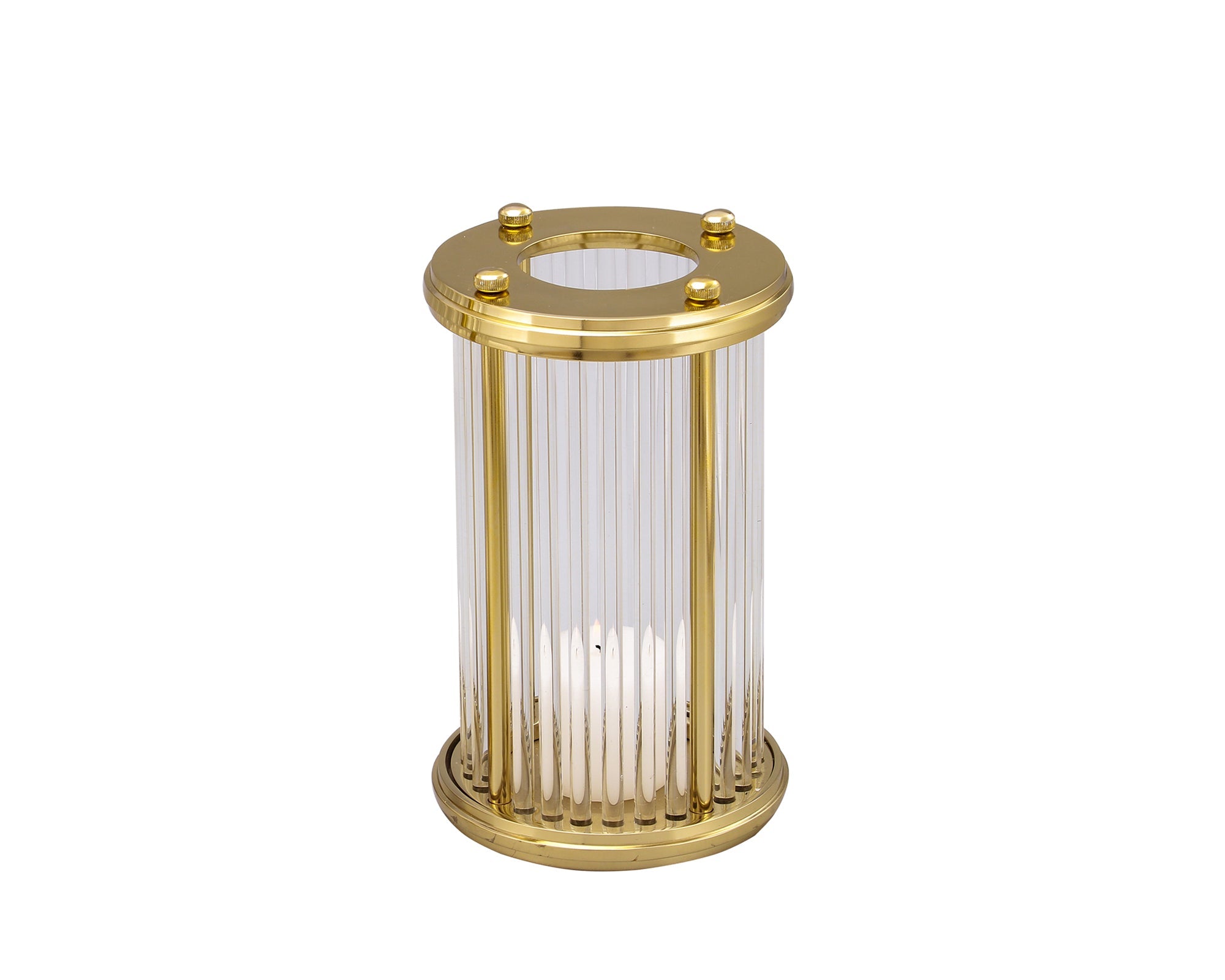 Bethany Hurricane Candle Holder - Gold Small