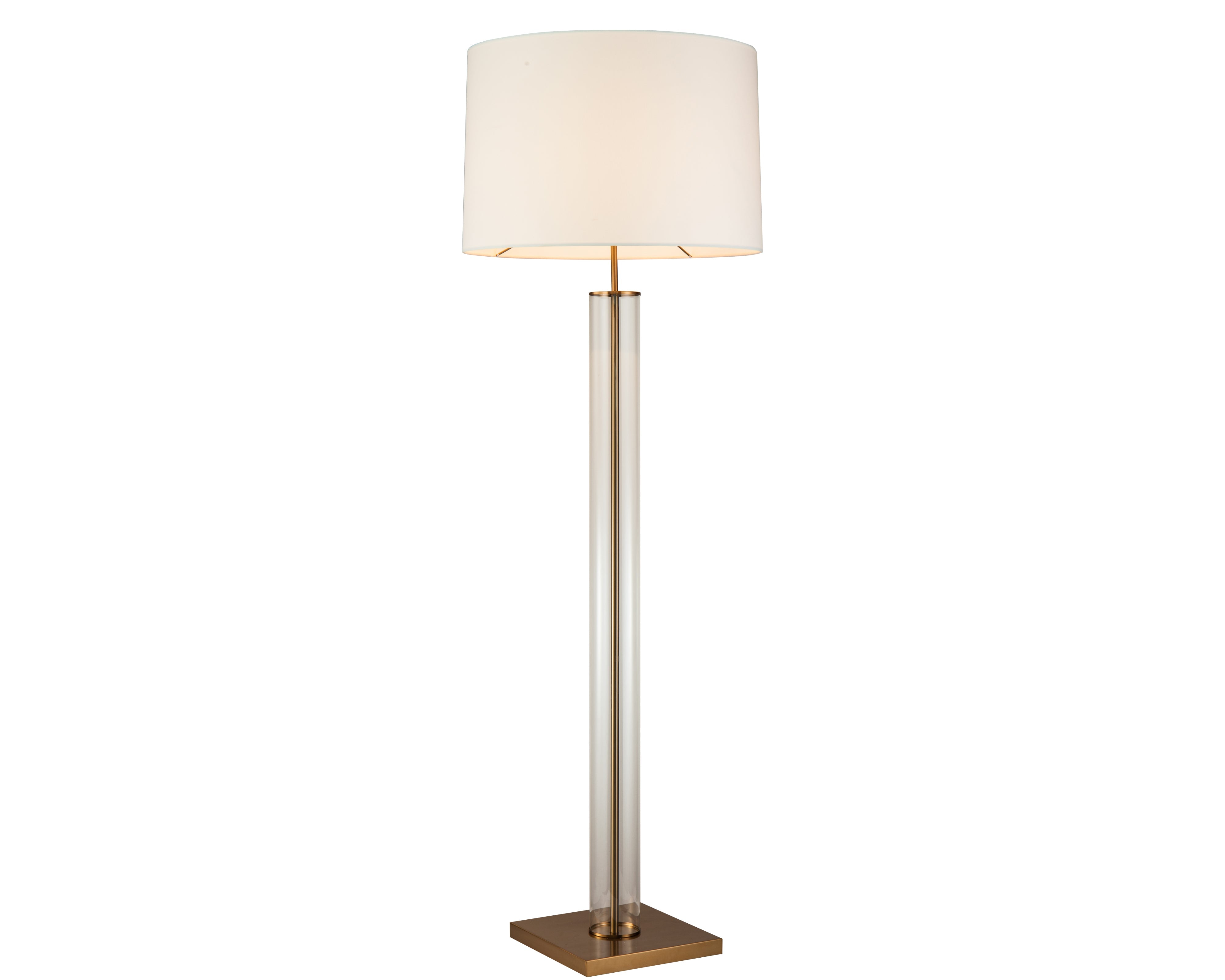 Norman Floor Lamp - Antique Brass
