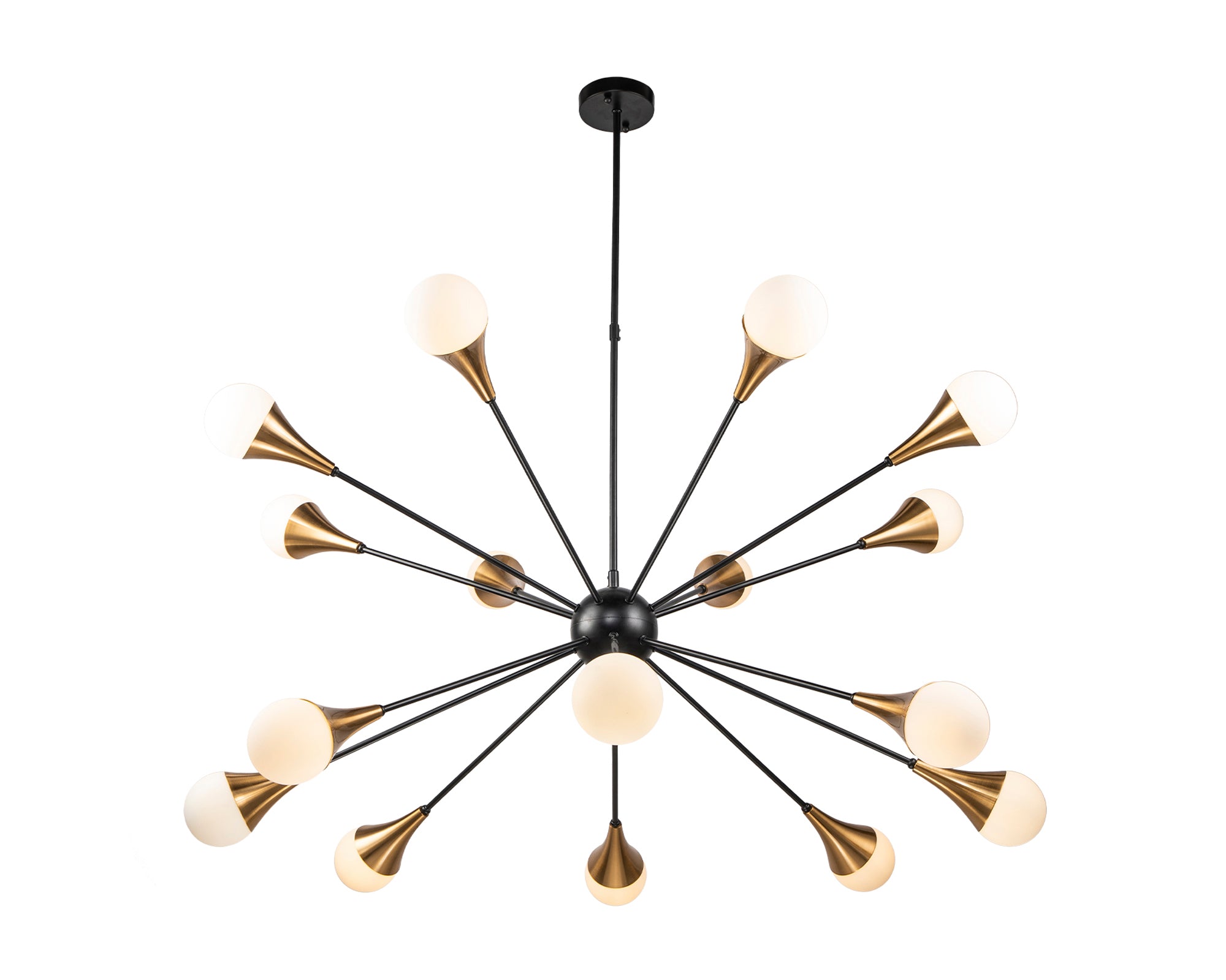 Gamma Pendant Lamp - Black Antique Brass