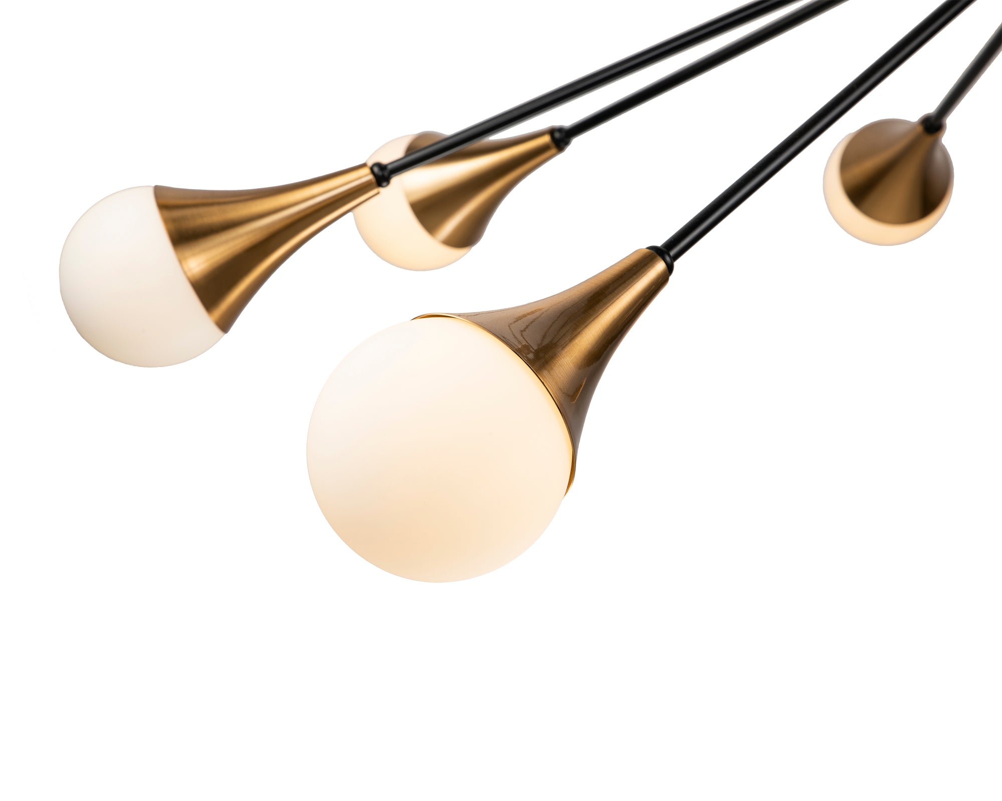 Gamma Pendant Lamp - Black Antique Brass