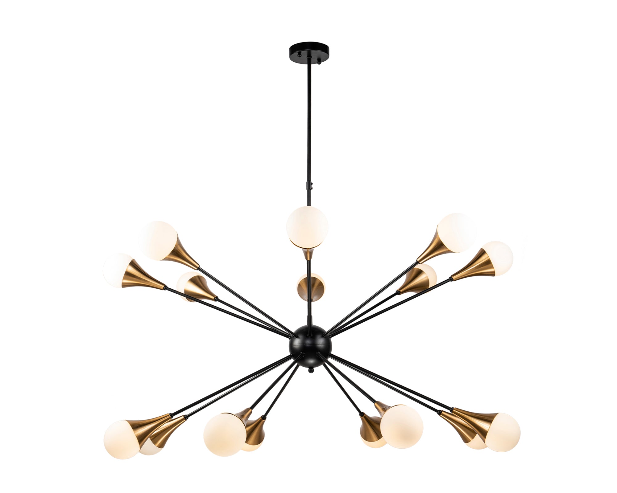 Gamma Pendant Lamp - Black Antique Brass