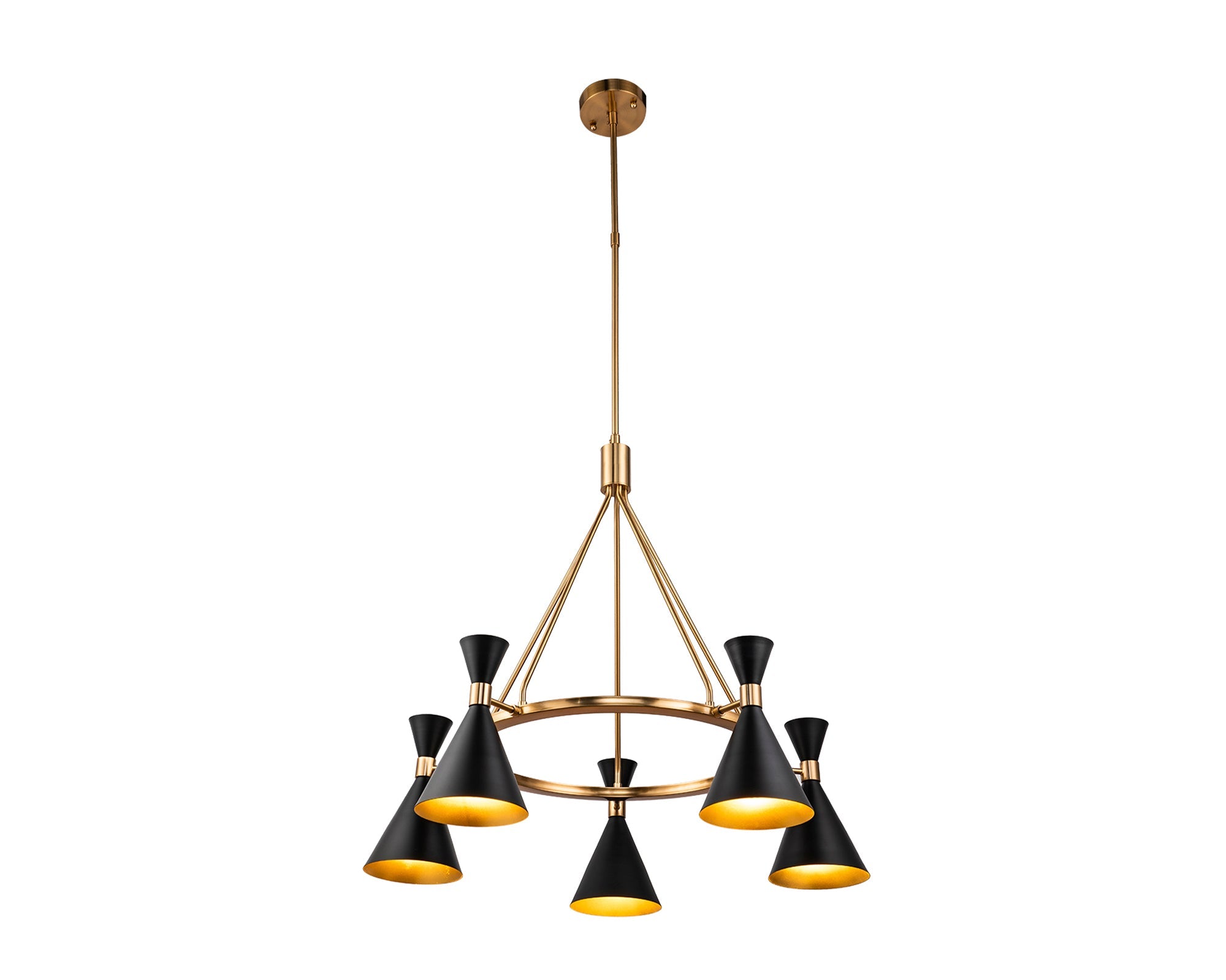 Kensington Pendant Lamp - Black Antique Blass