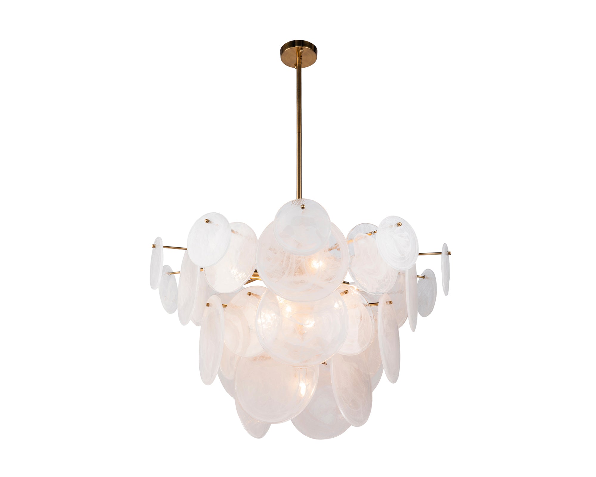 Adagio Pendant Lamp - White Antique Brass