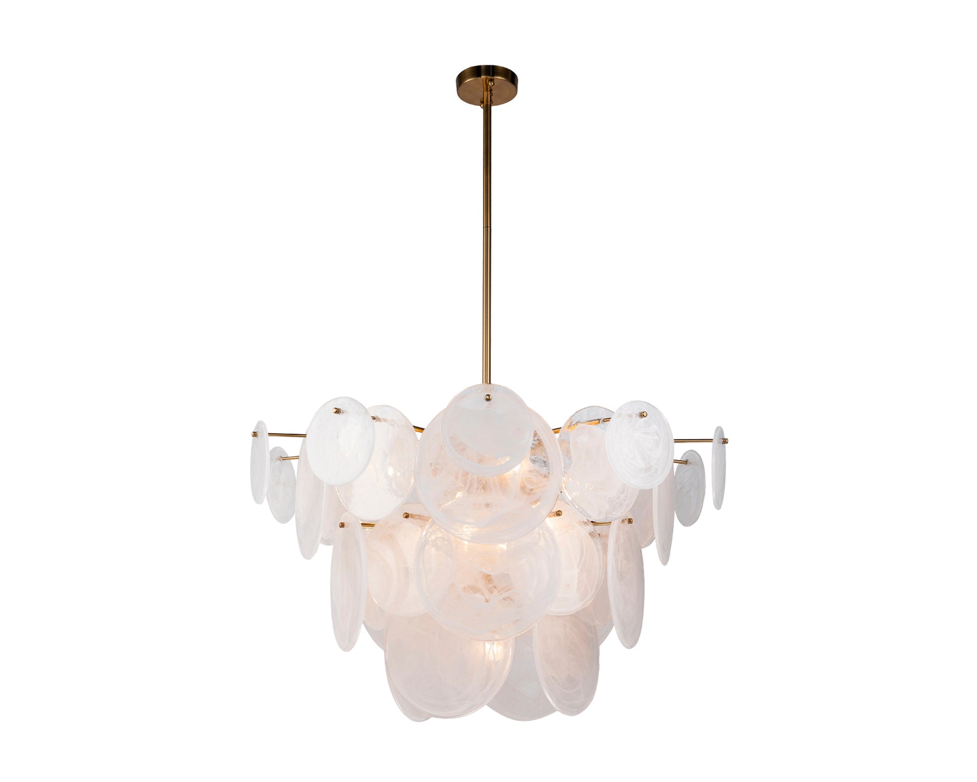 Adagio Pendant Lamp - White Antique Brass