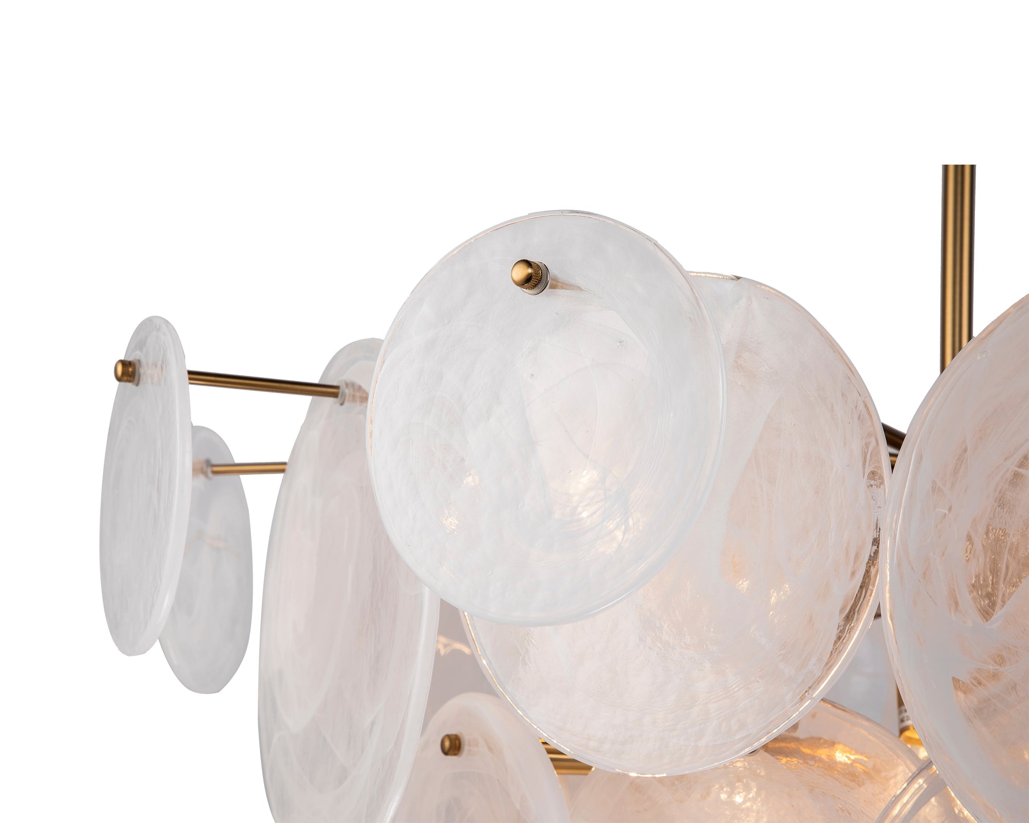 Adagio Pendant Lamp - White Antique Brass