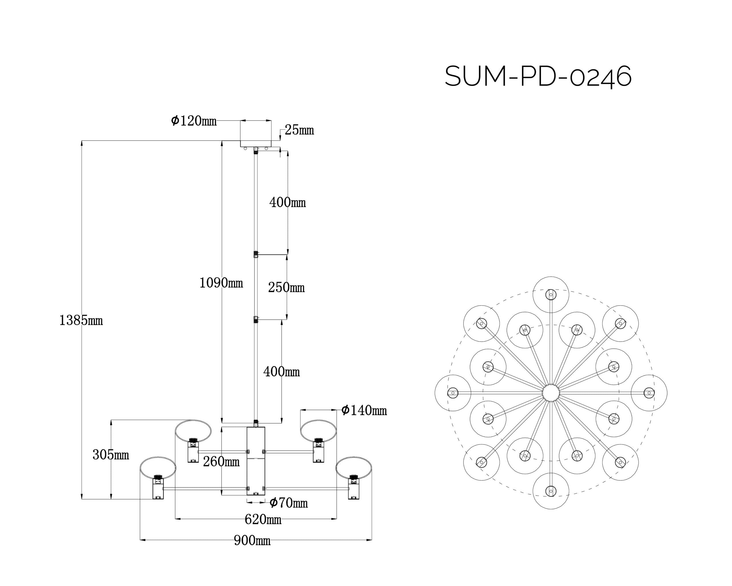 Odeon Pendant Lamp - Antique Brass