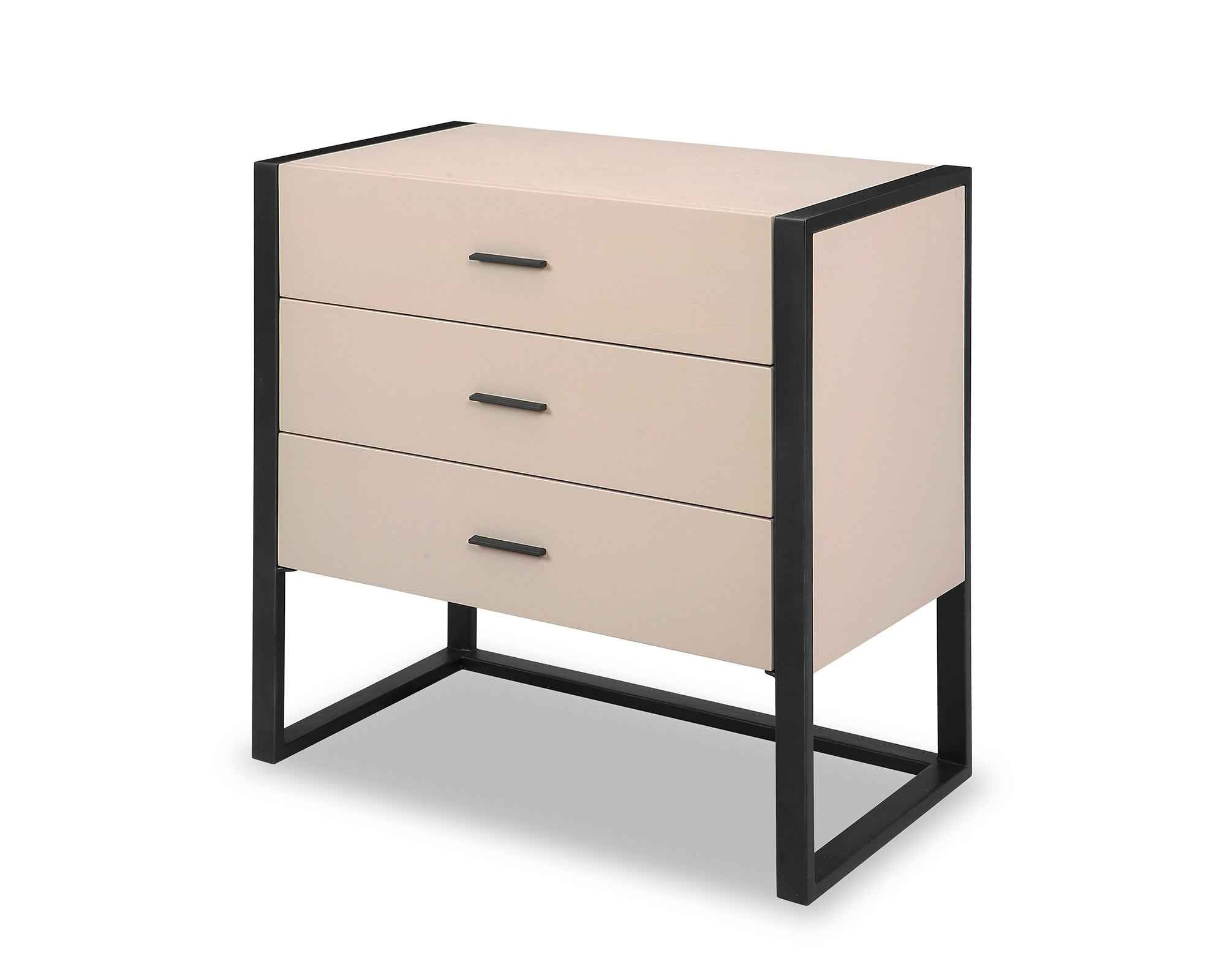 Almati Chest of Drawer - Mink Faux Leather