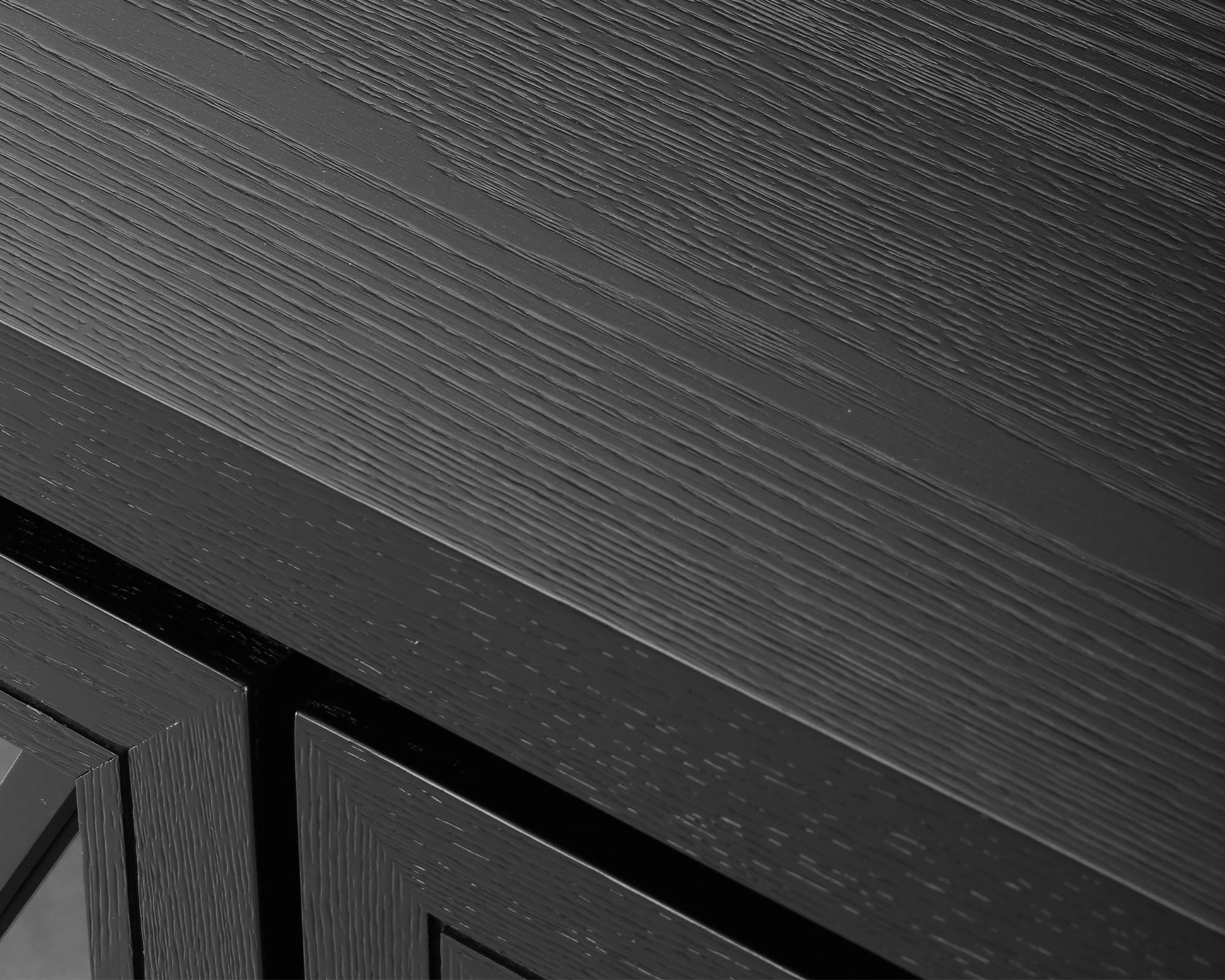 York Sideboard - Oak Veneer and Glass