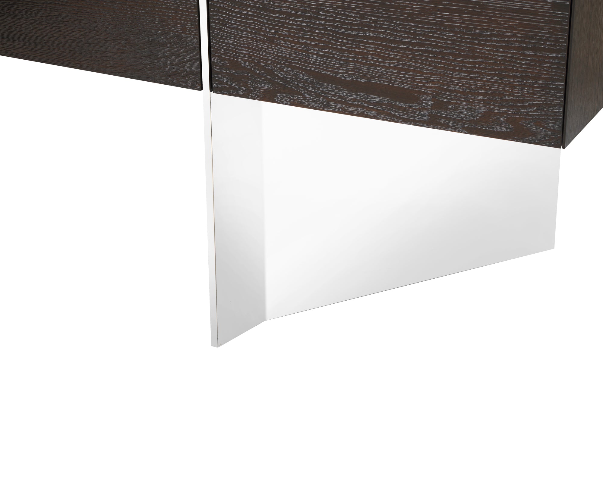 Nautilus Sideboard - Dark Fumed Oak/Polished S.S.