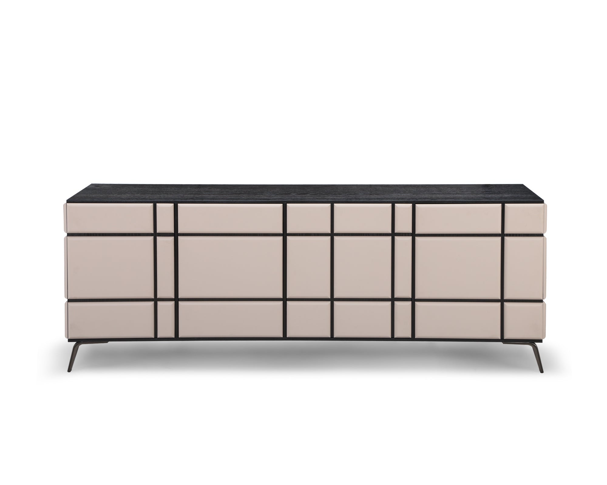 Tartan Sideboard - Dark Brown Oak Veneer and Mink