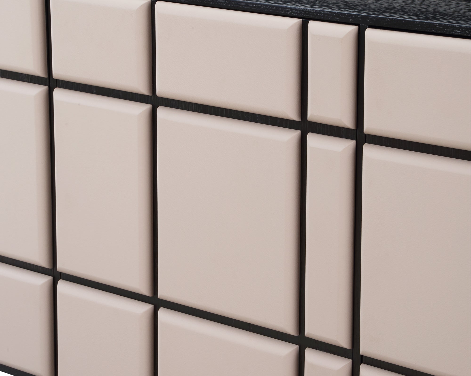 Tartan Sideboard - Dark Brown Oak Veneer and Mink