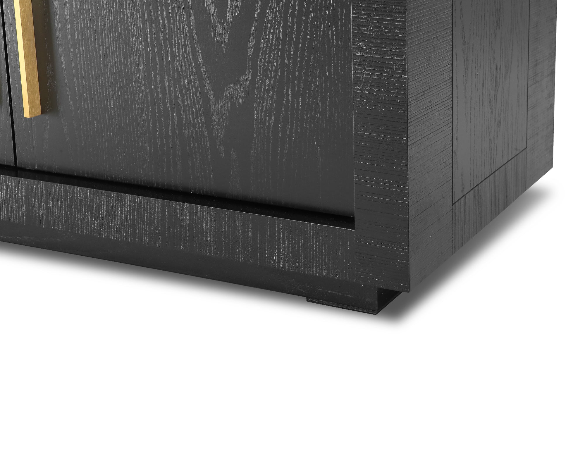 Kent Sideboard 2 Doors - Wenge Finish, Brass Finish