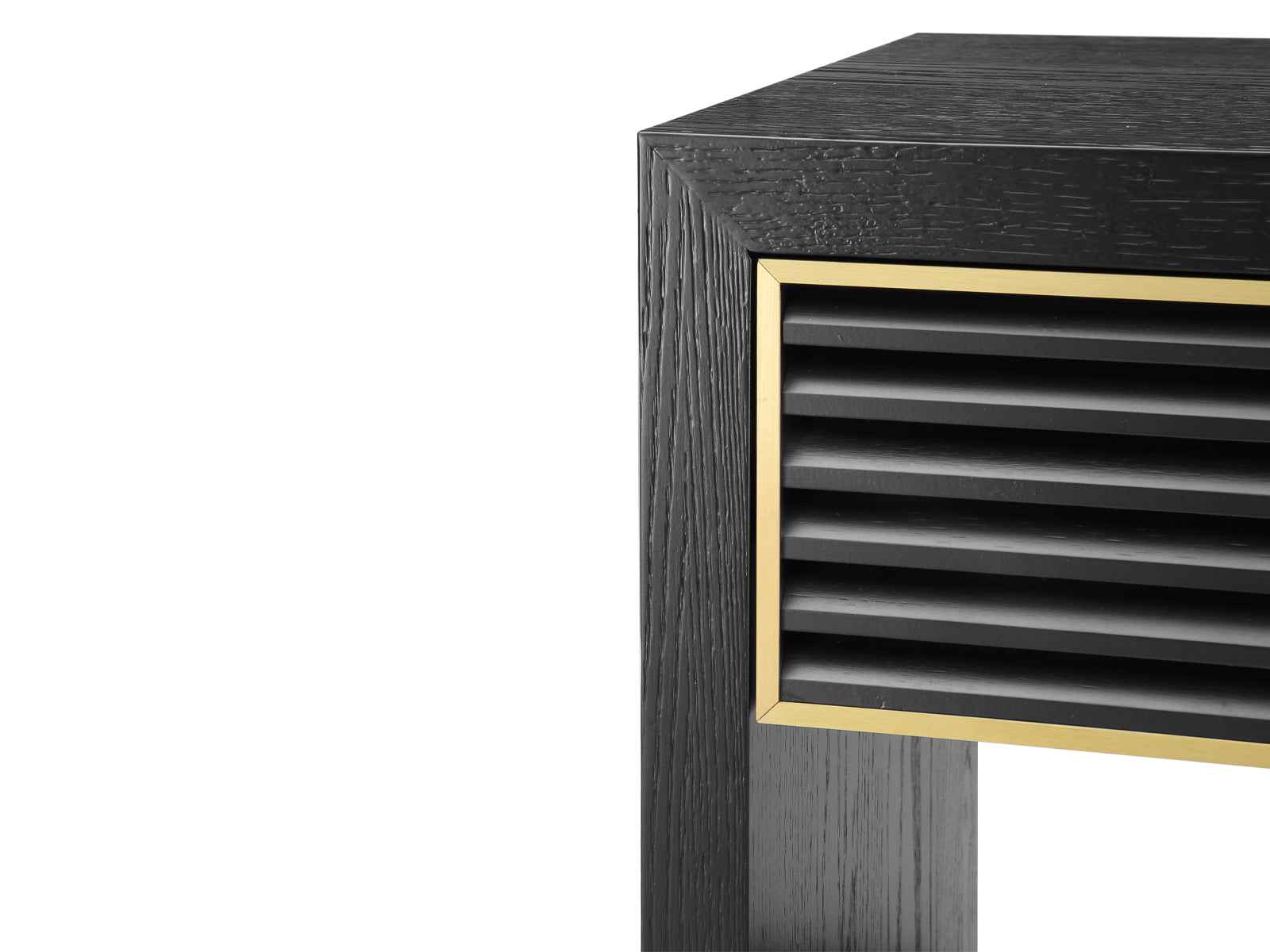 Amara Bedside Table - Black Oak Veneer