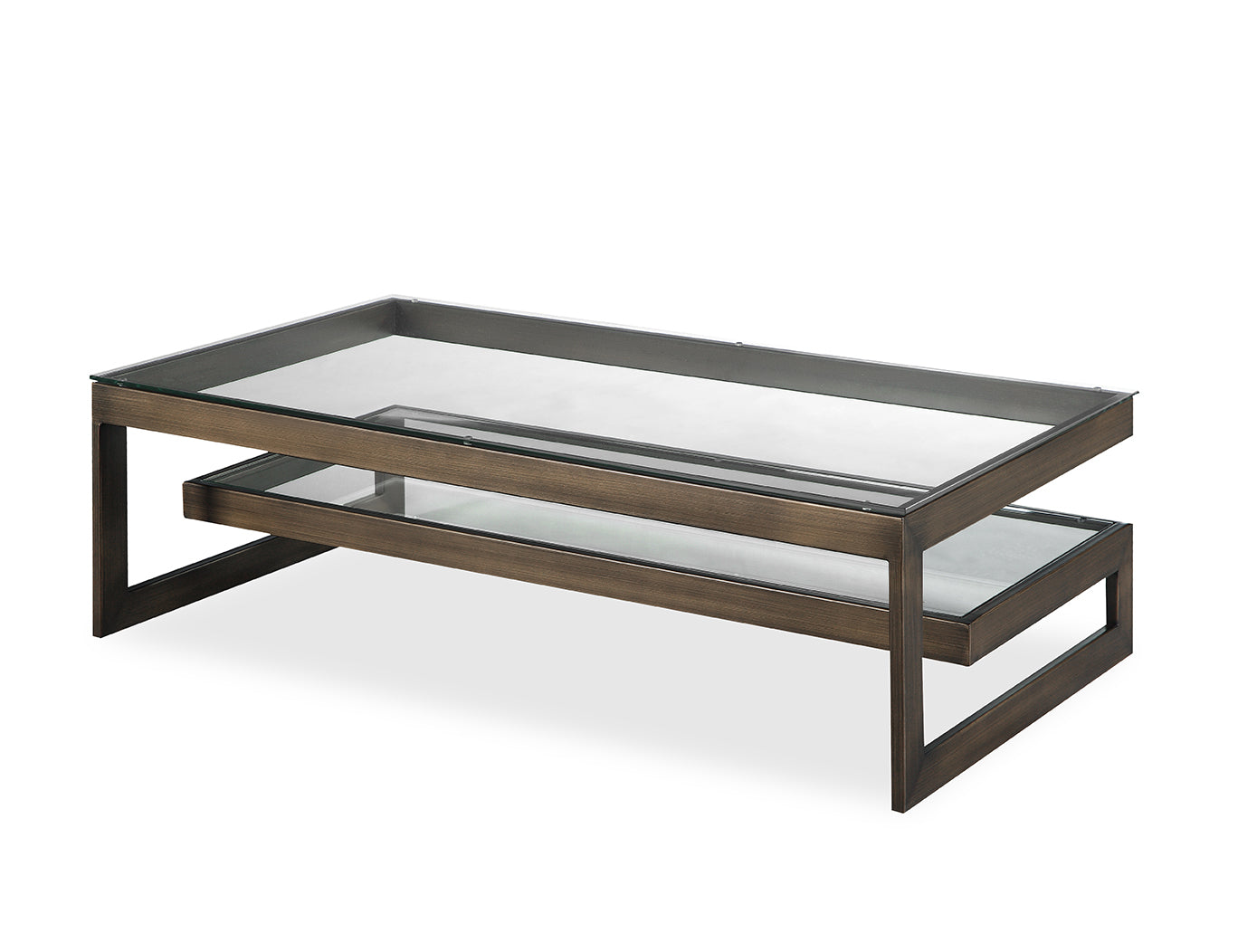 Ziggi Coffee Table - Antique Bronze Hairline Finish