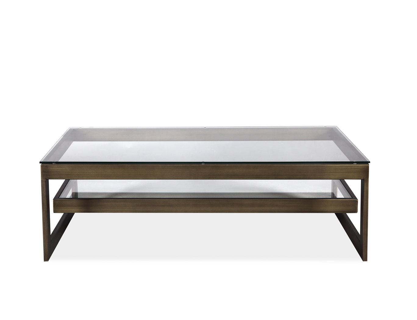 Ziggi Coffee Table - Antique Bronze Hairline Finish