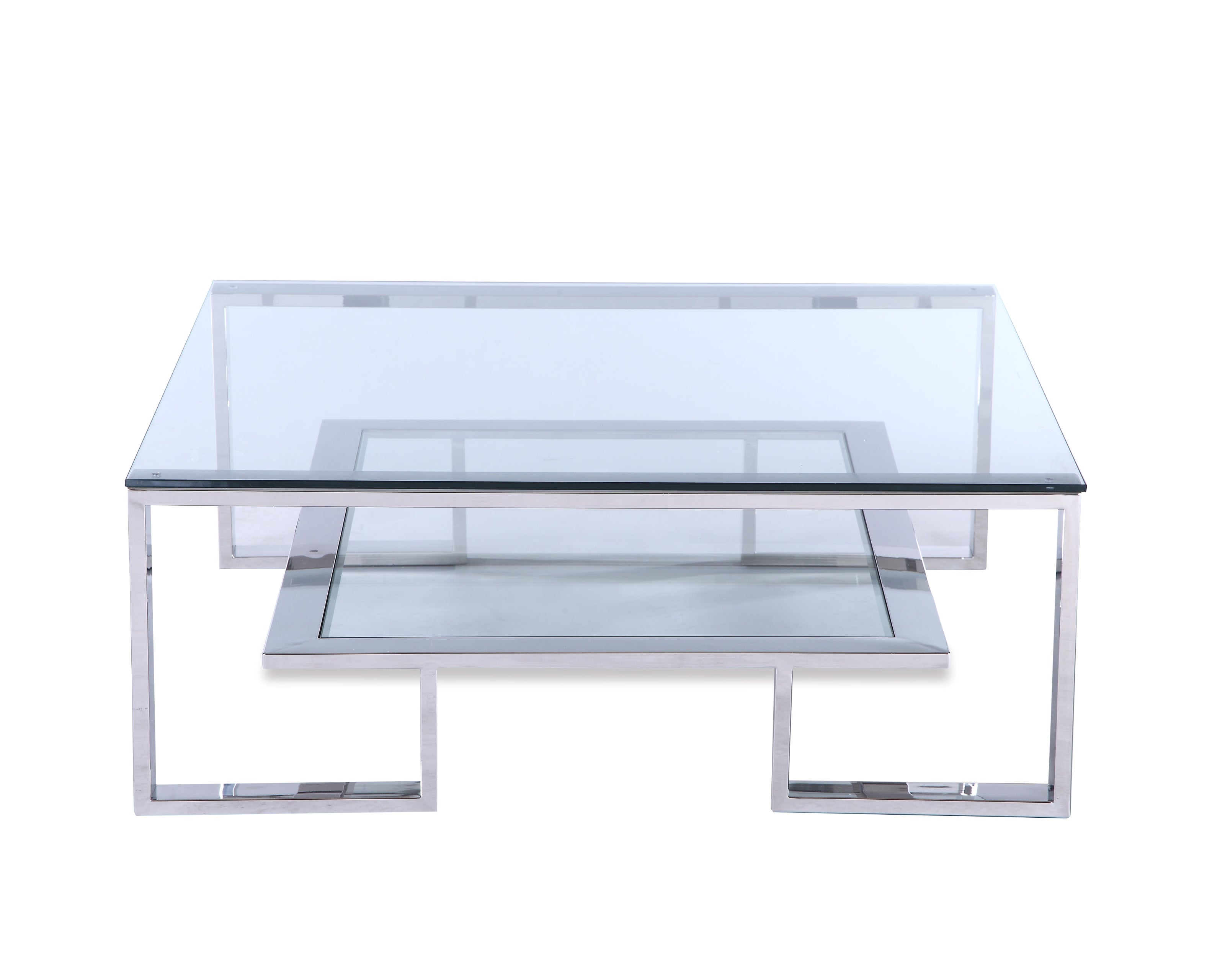 Mayfair Coffee Table - Polished Stainless Steel