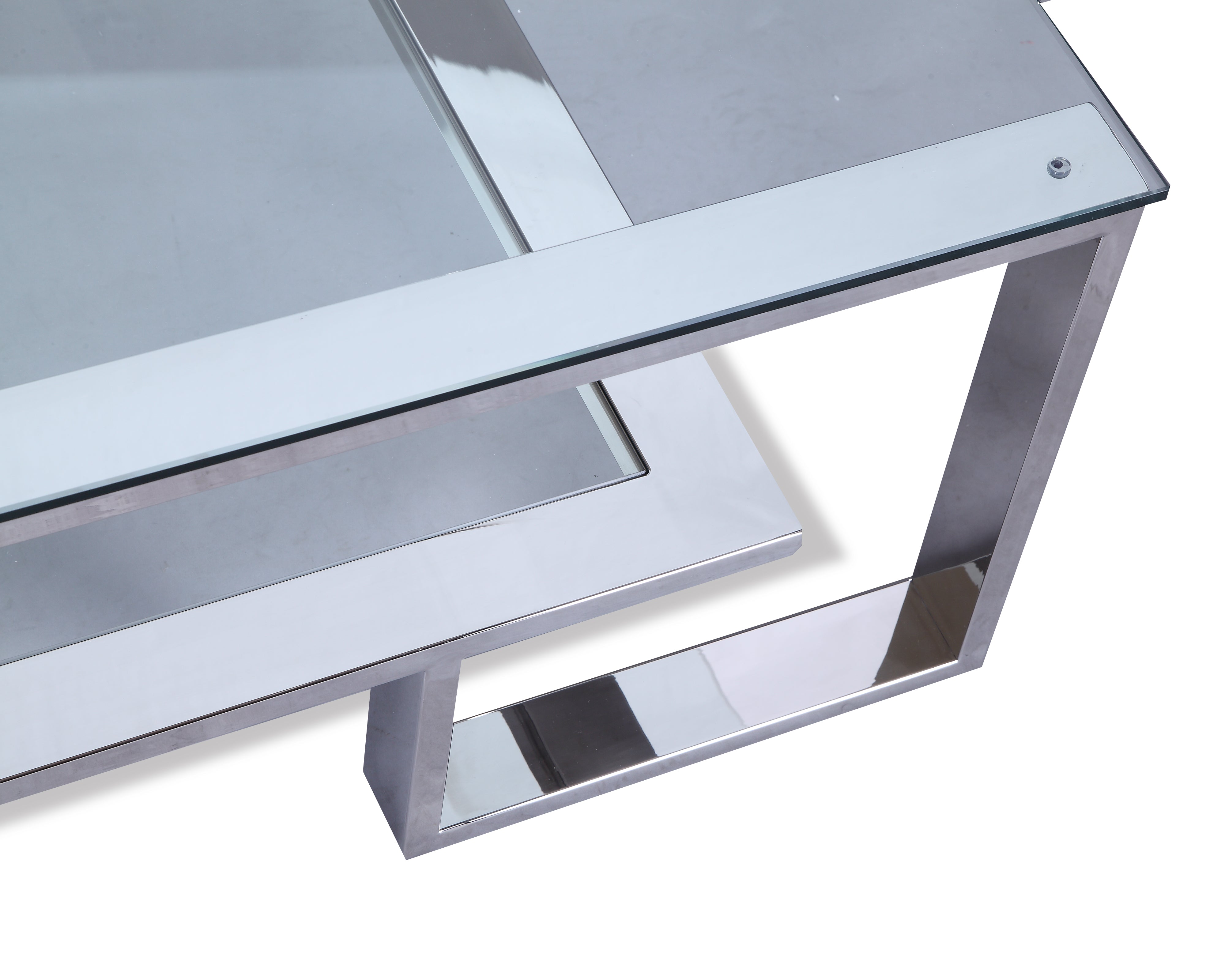 Mayfair Coffee Table - Polished Stainless Steel