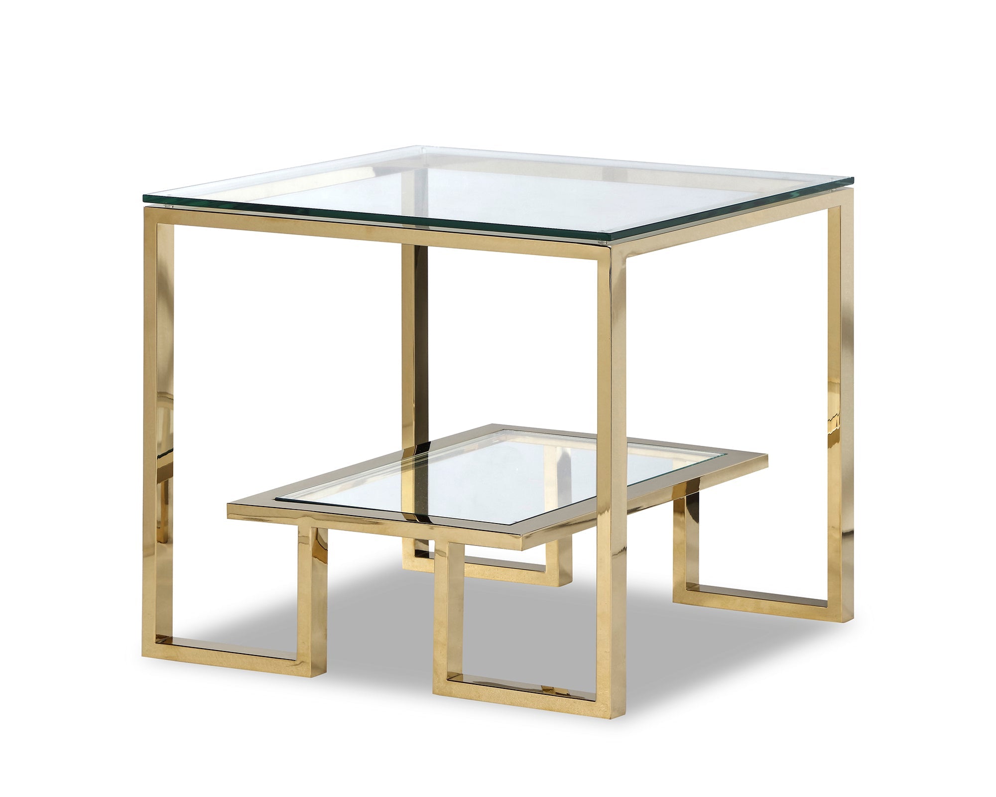 Mayfair Side Table - Polished Brass