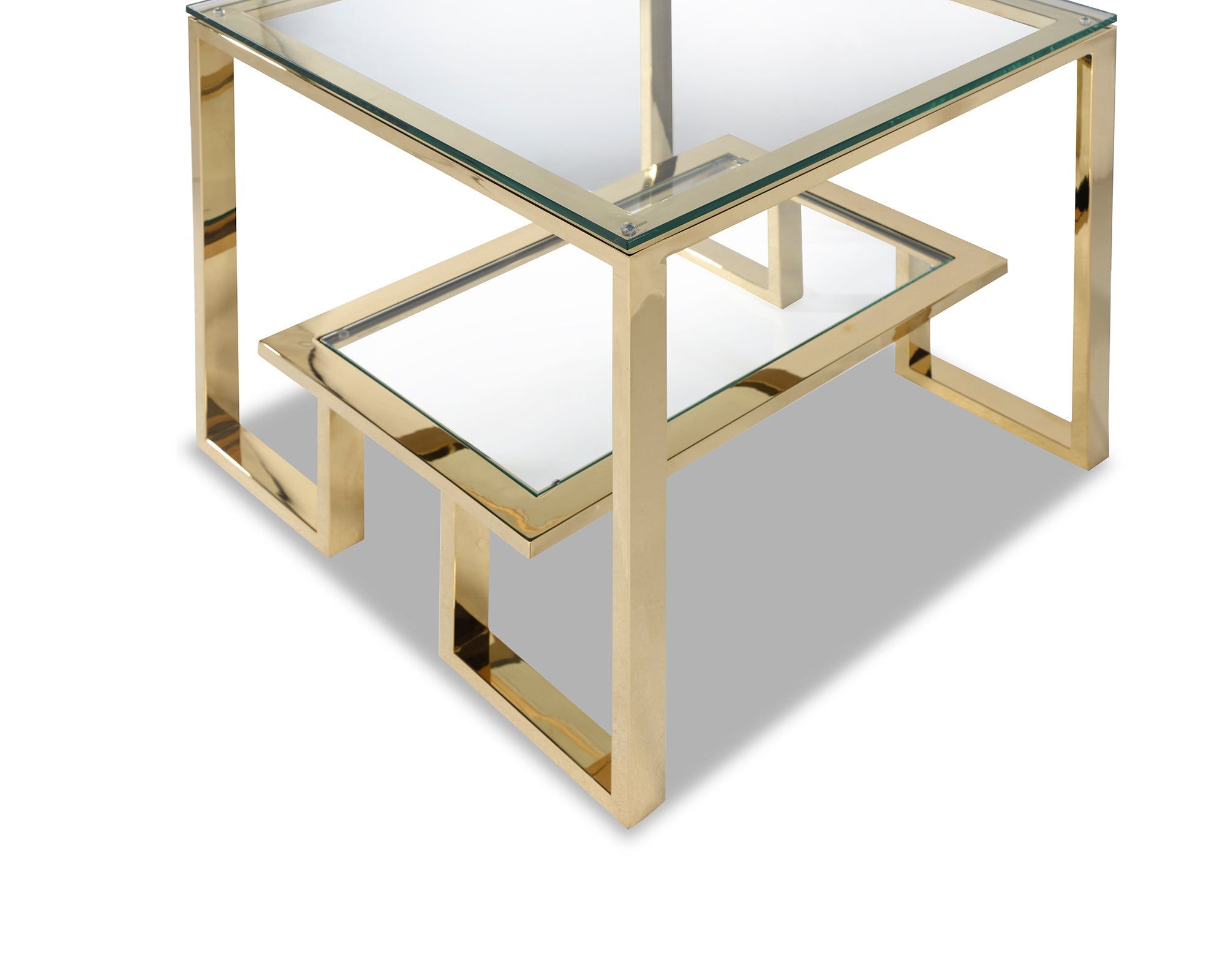 Mayfair Side Table - Polished Brass
