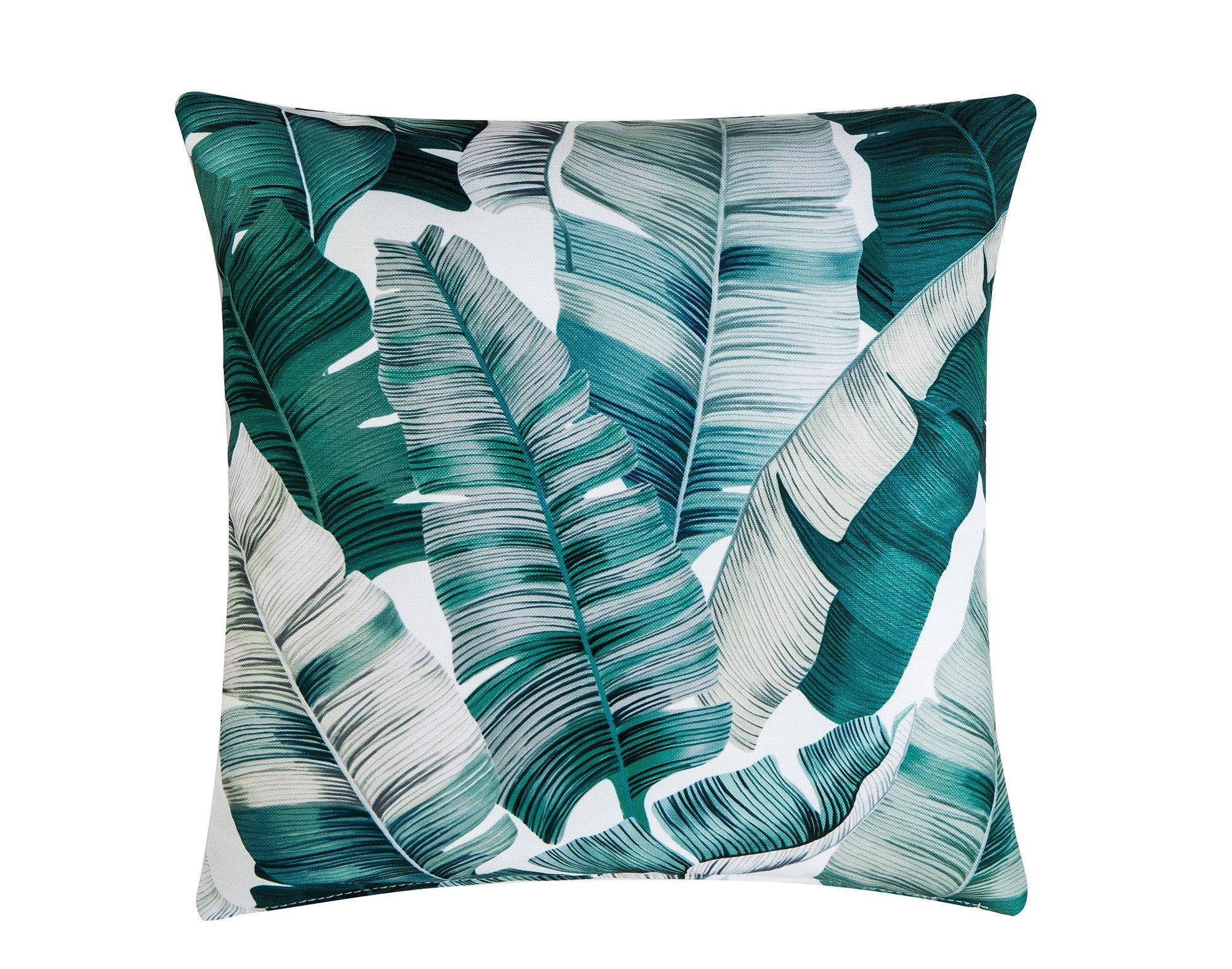 Tropical Cushion - Green and White