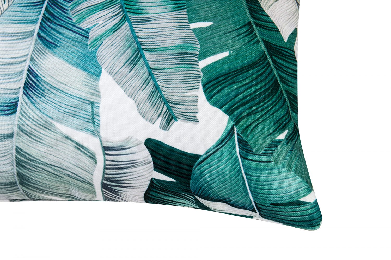 Tropical Cushion - Green and White
