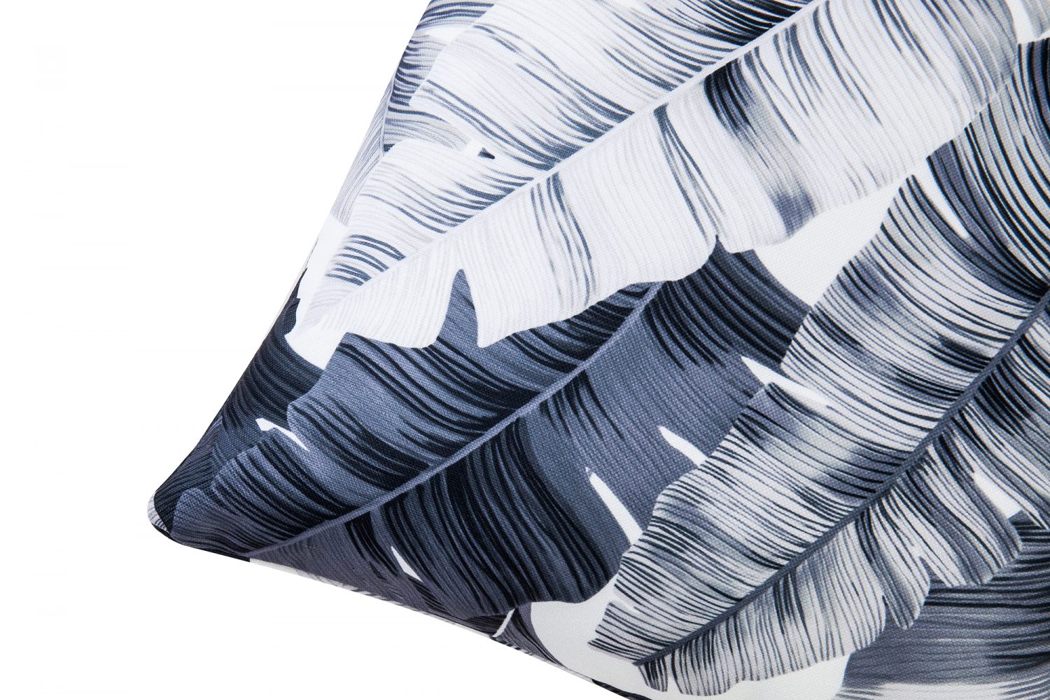 Tropical Cushion - Black and White