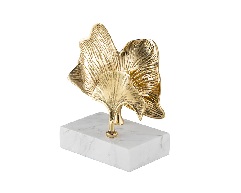 Reverie Sculpture - Marble and Gold