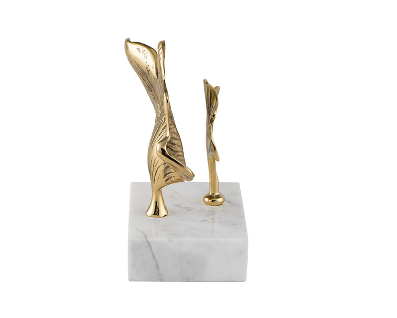 Reverie Sculpture - Marble and Gold