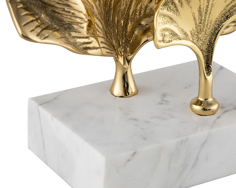 Reverie Sculpture - Marble and Gold