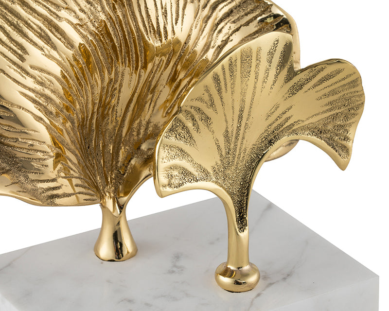 Reverie Sculpture - Marble and Gold