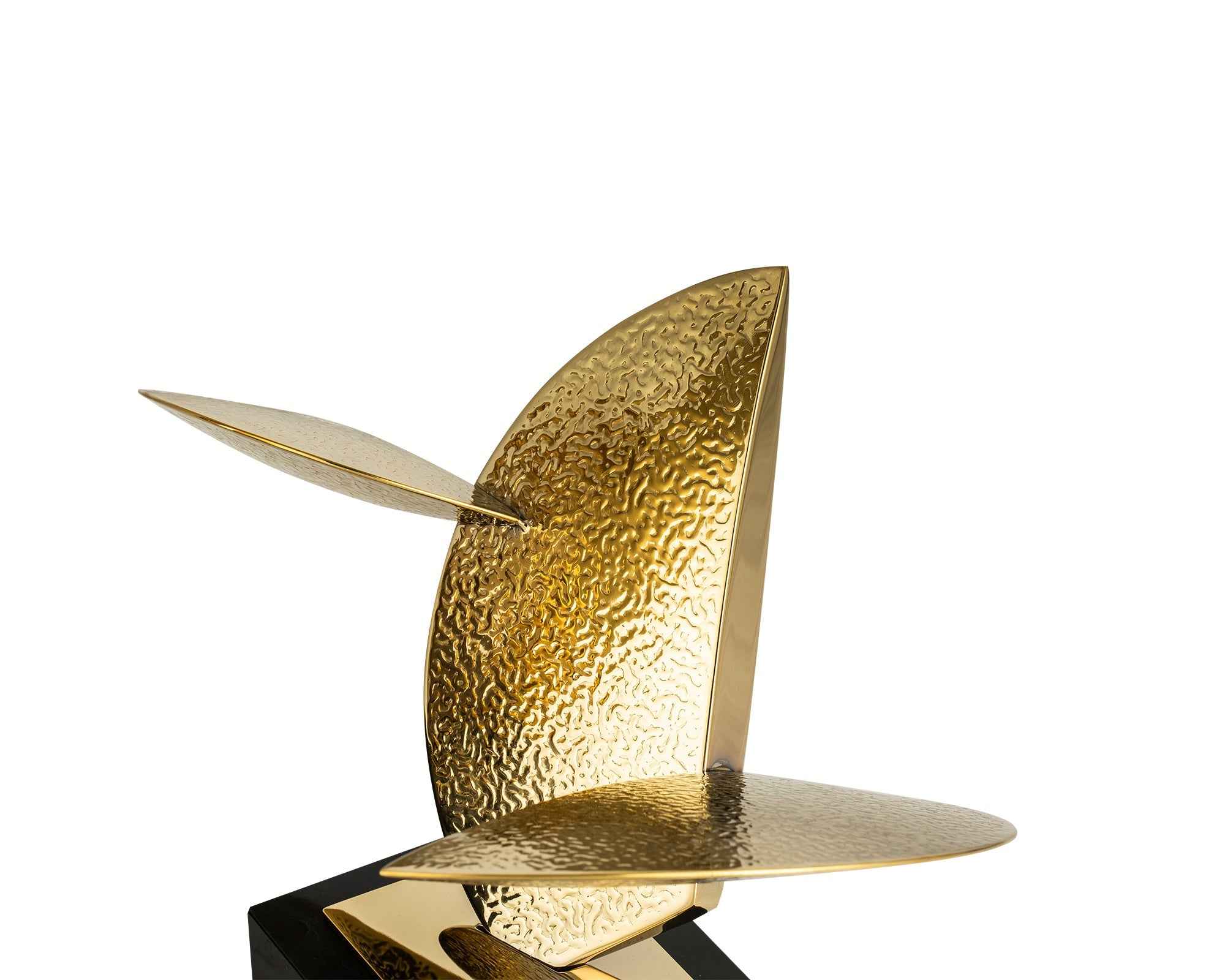 Agar Sculpture- Polished Brass