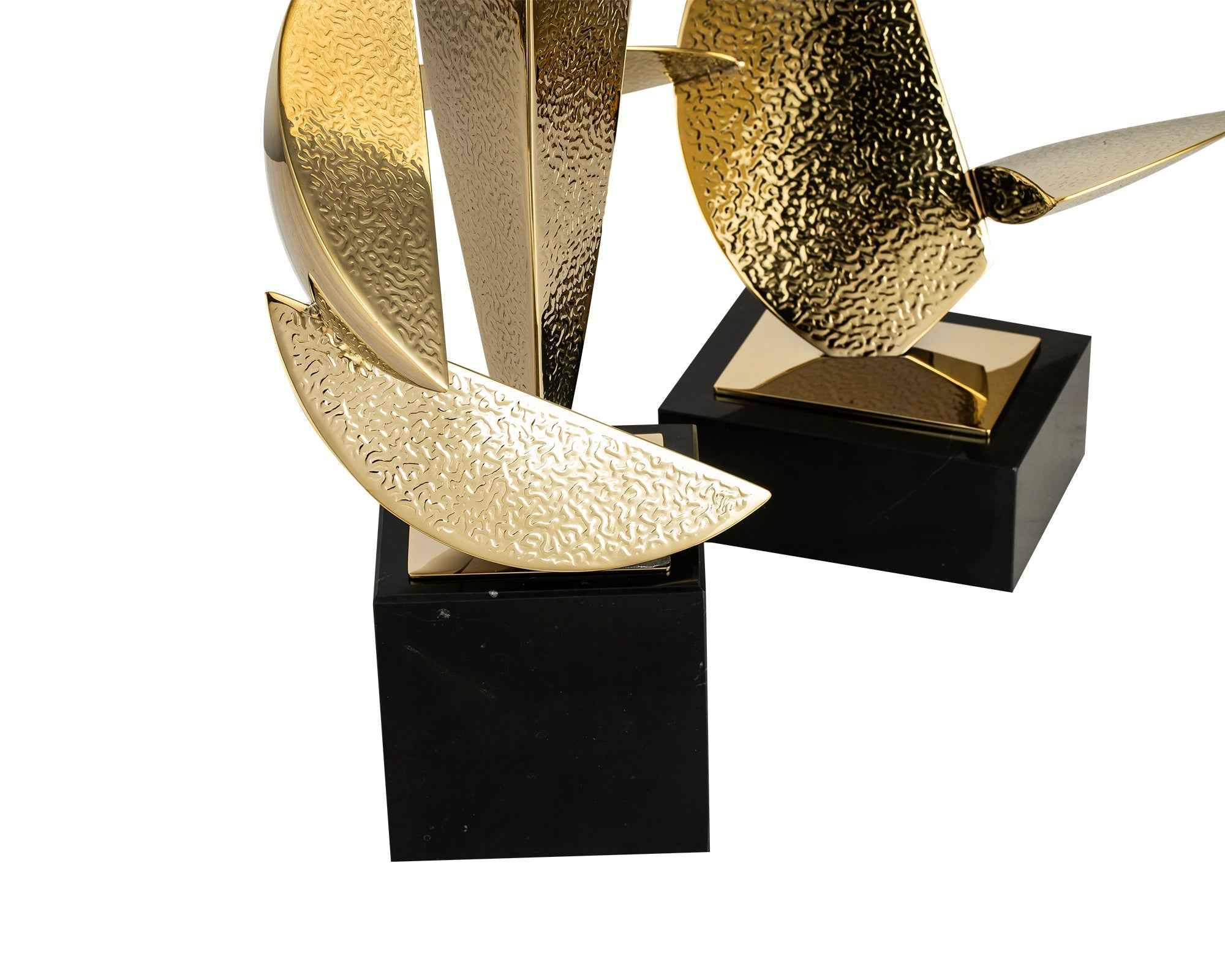 Agar Sculpture- Polished Brass