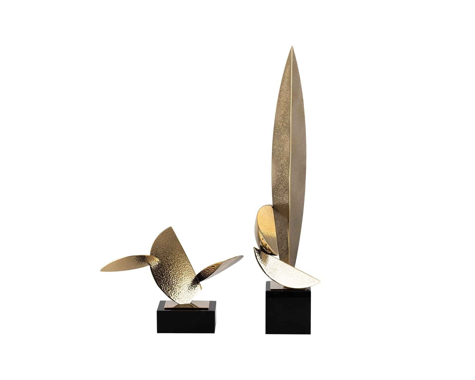 Agar Sculpture- Polished Brass